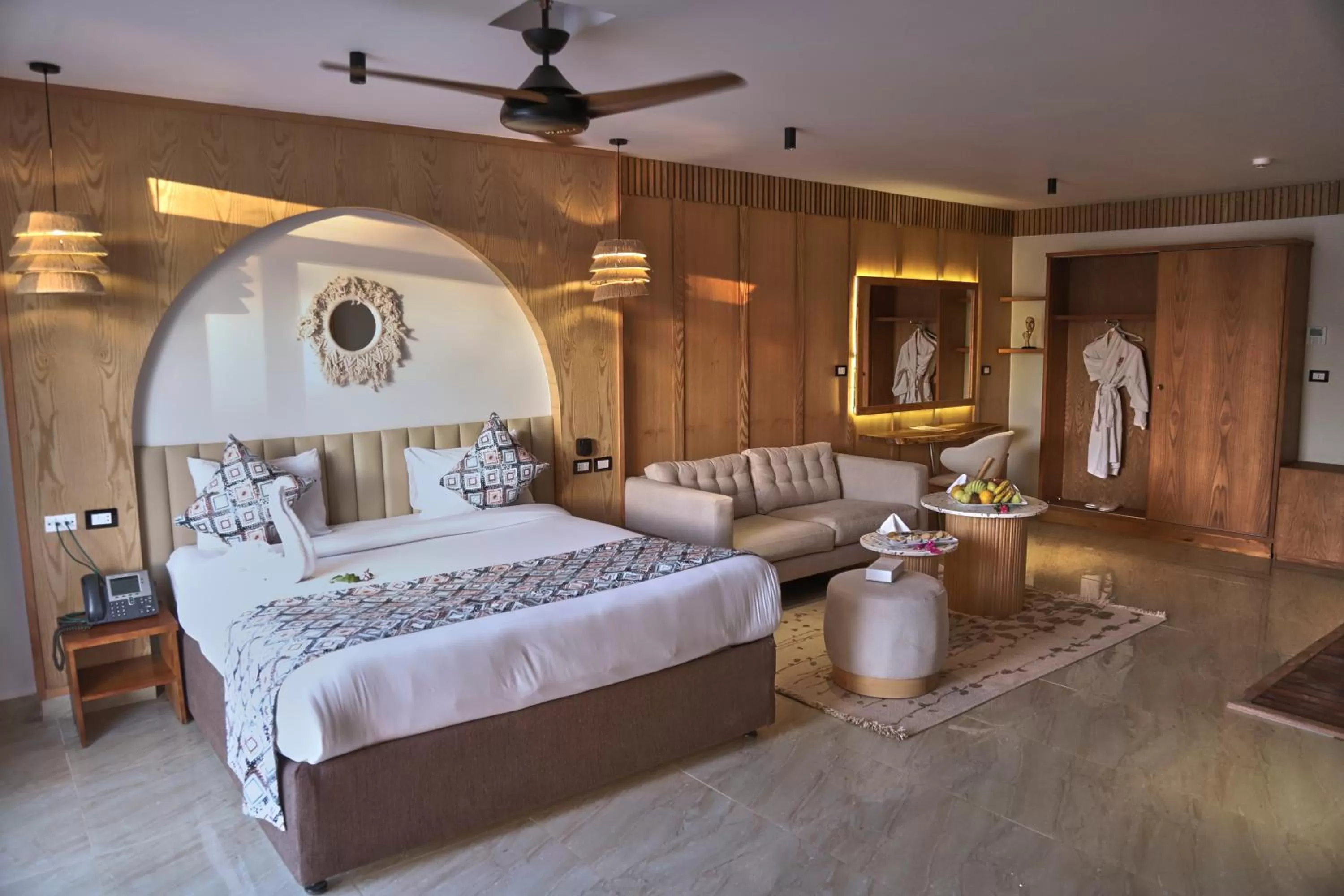 Bed in Panorama Bungalows Resort El Gouna
