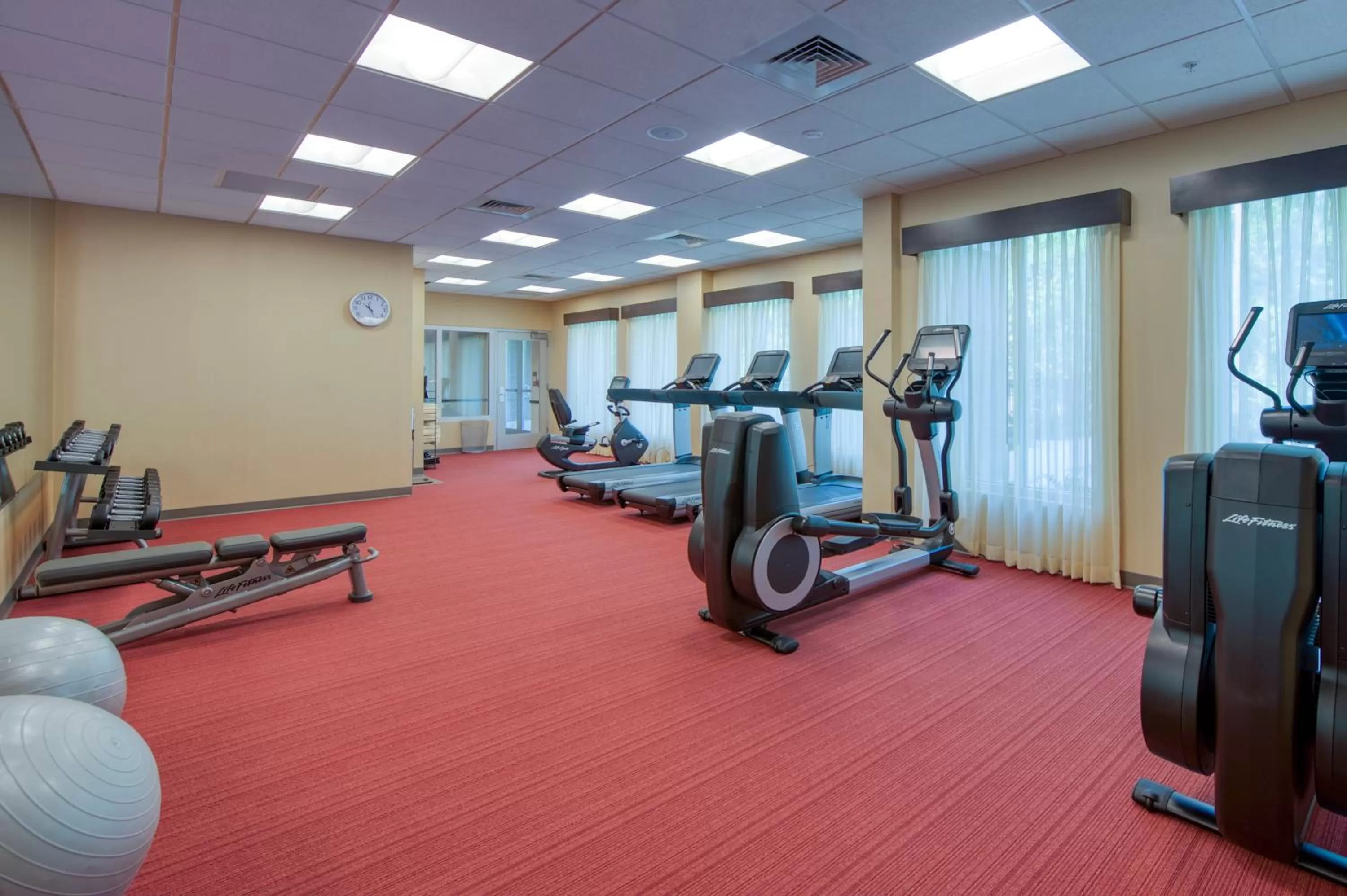 Fitness centre/facilities in Hyatt Place Durham Southpoint