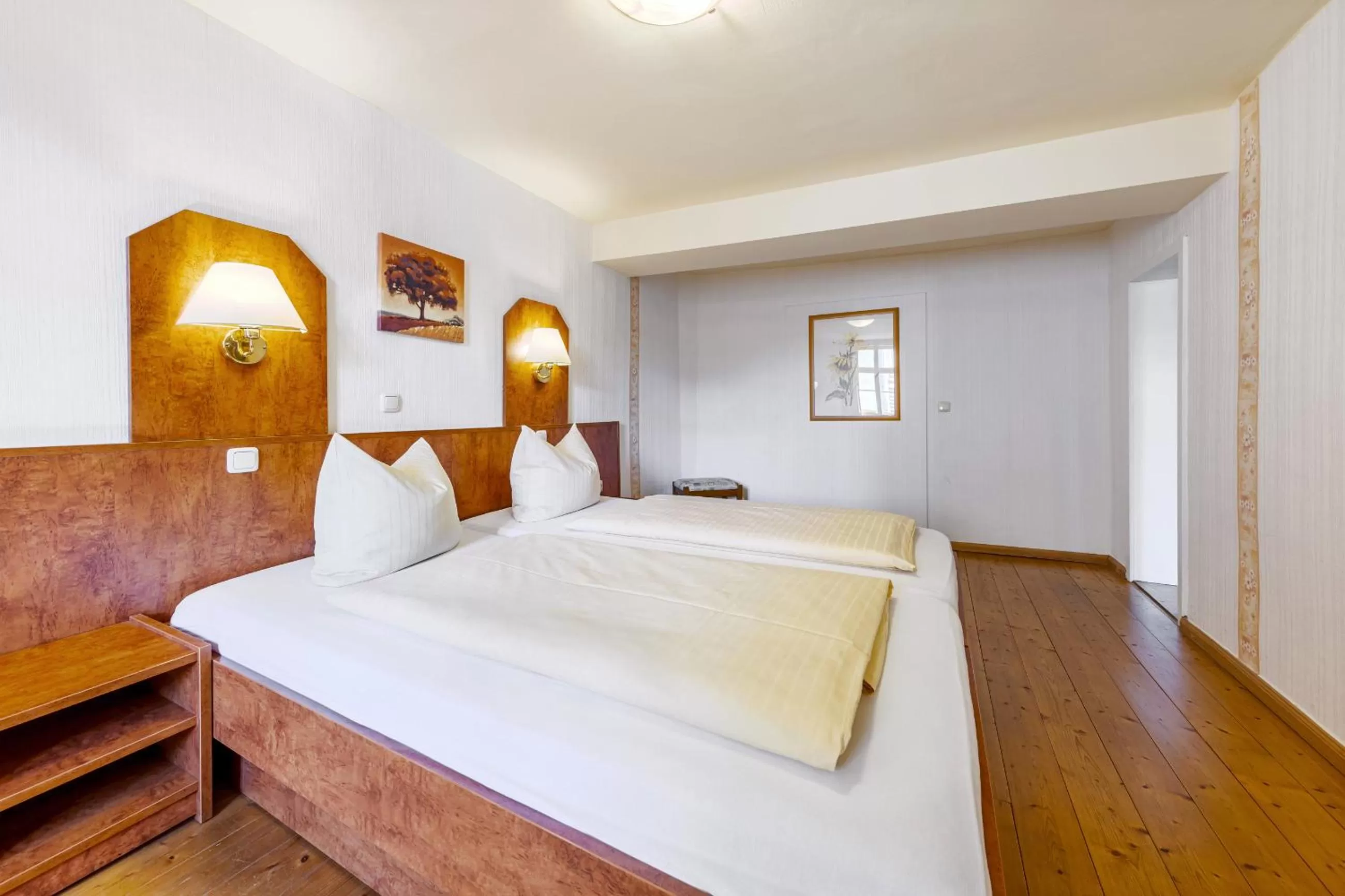 Bed in Watzdorfer Geleitschenke und Herberge