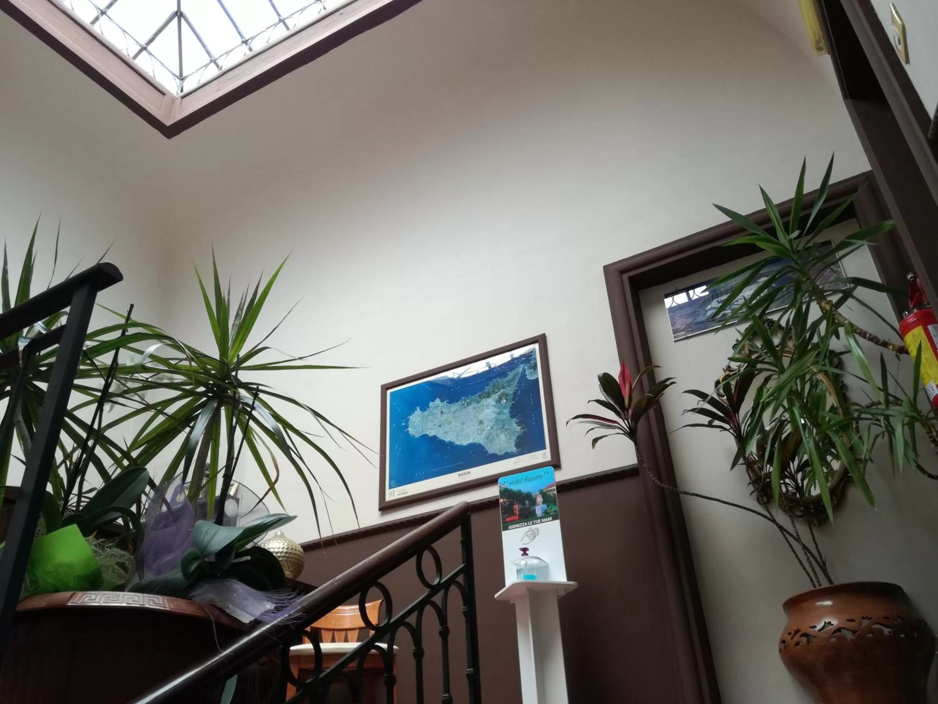 Lobby or reception in Hotel Biscari