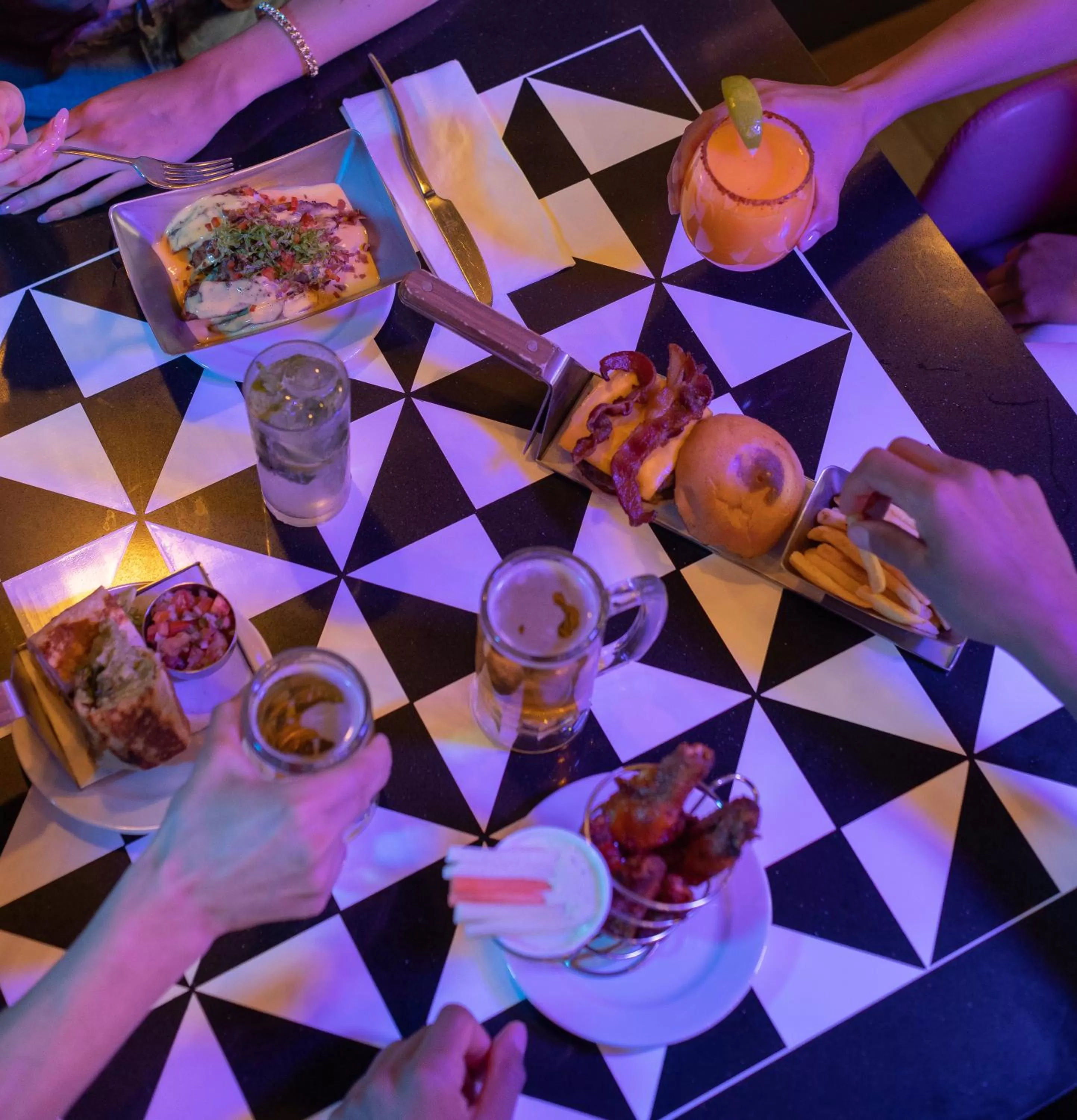 Food and drinks in Planet Hollywood Cancun by Royalton, An Autograph Collection All-Inclusive Resort