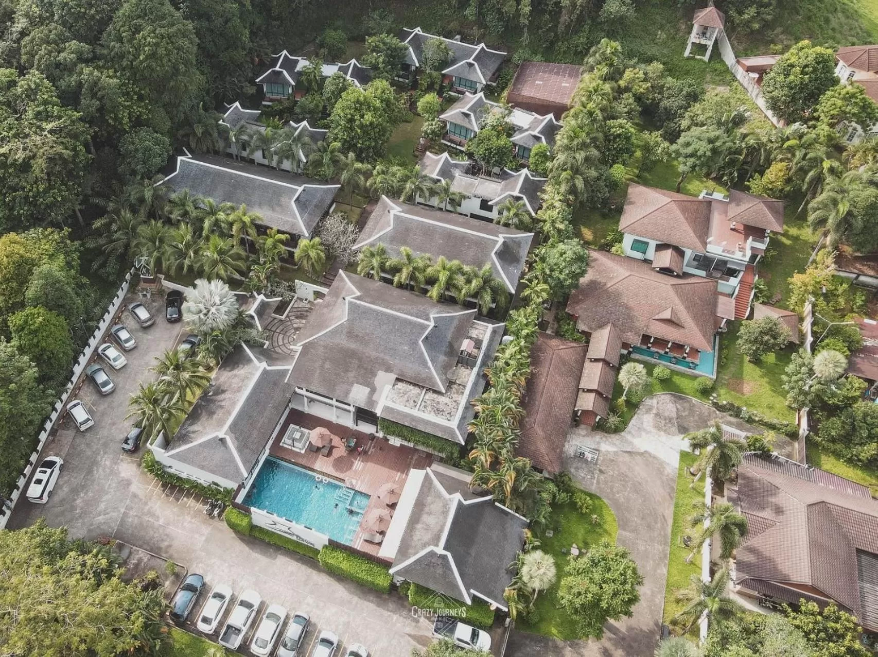 Bird's eye view in Numsai Khaosuay Resort