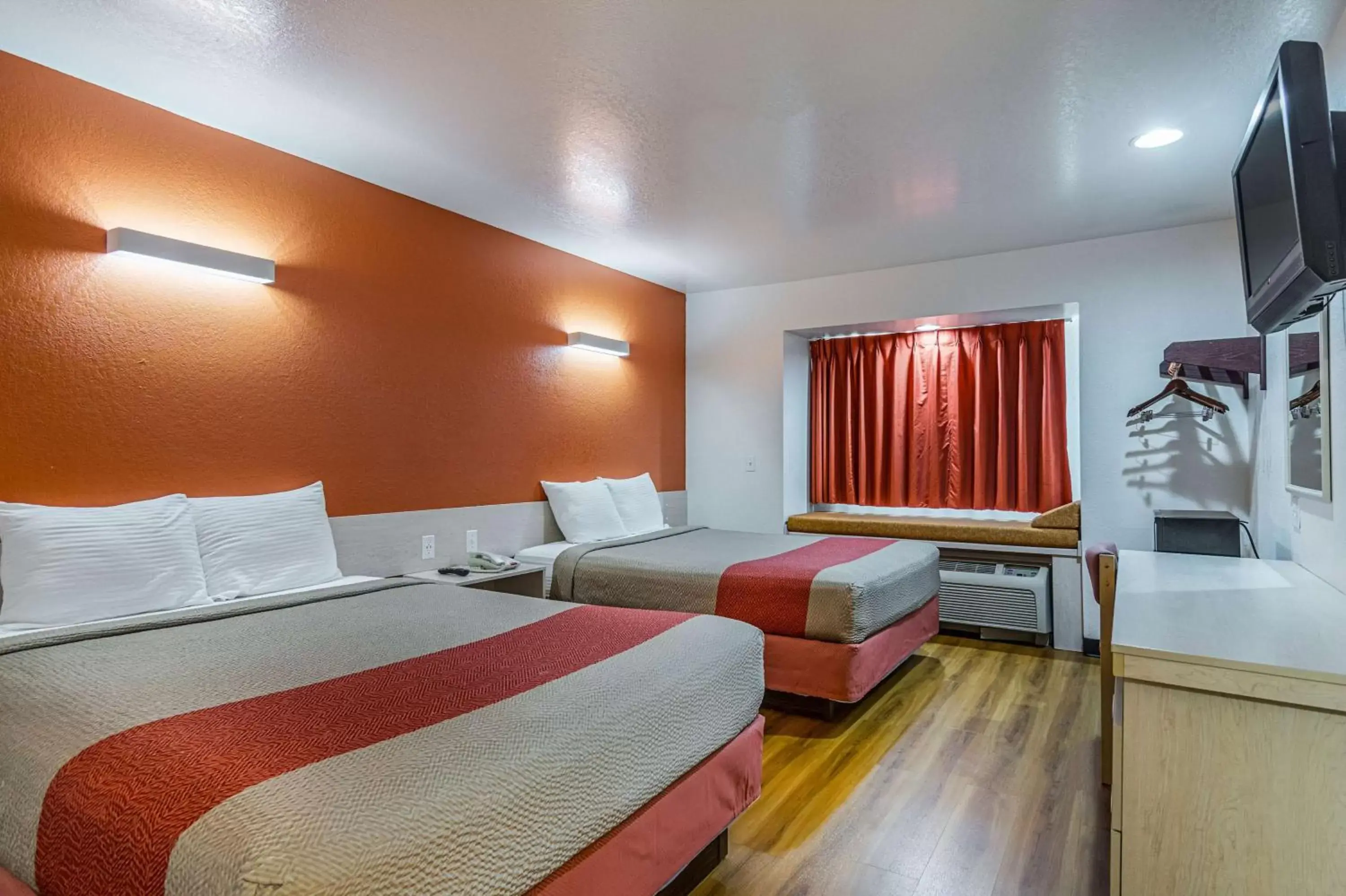 Queen Room with Two Queen Beds - Disability Access - Roll In Shower in Motel 6-Mcalester, OK Queen Room with Two Queen Beds - Disability Access - Roll In Shower in Motel 6-Mcalester, OK