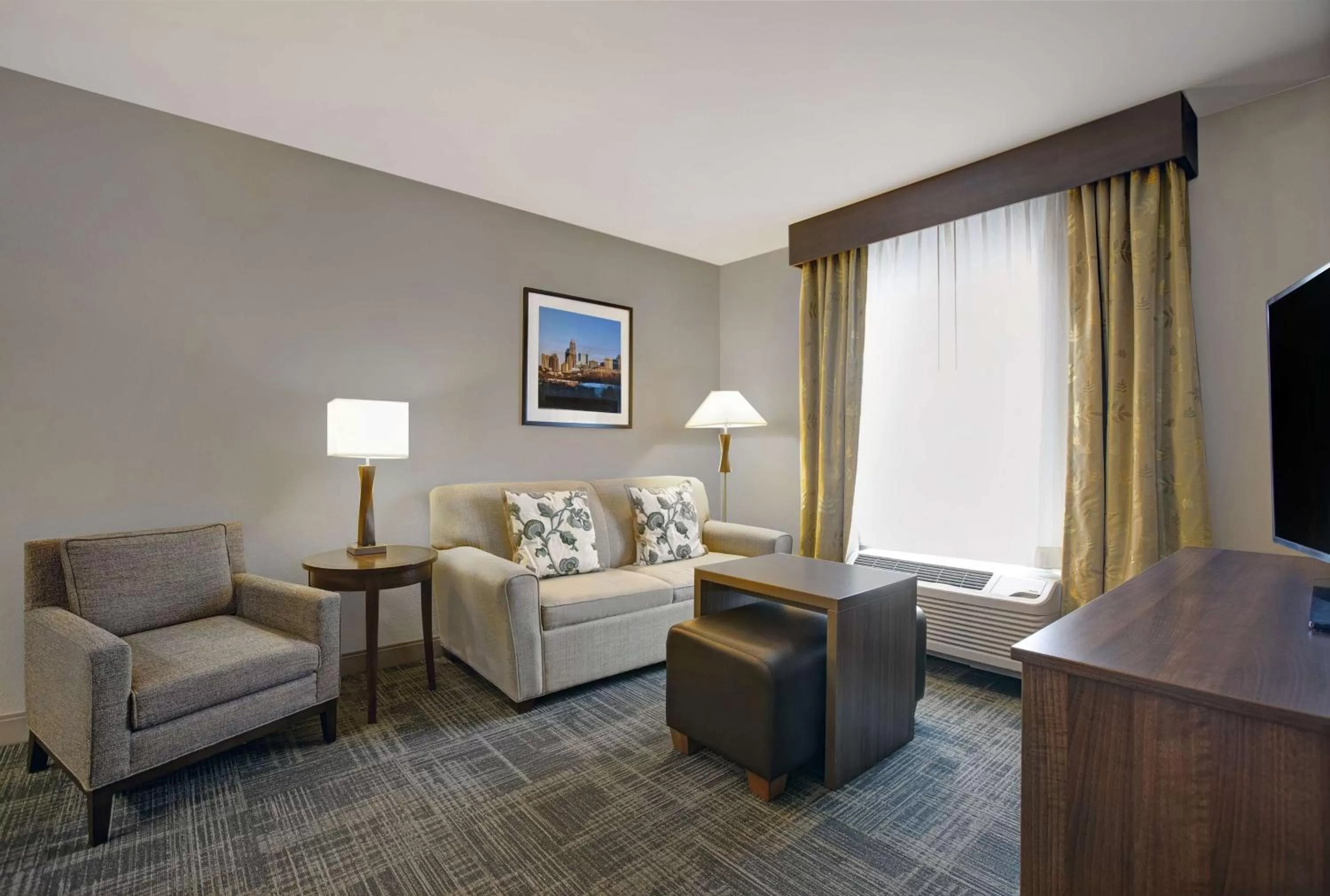 Living room in Homewood Suites Charlotte Ayrsley