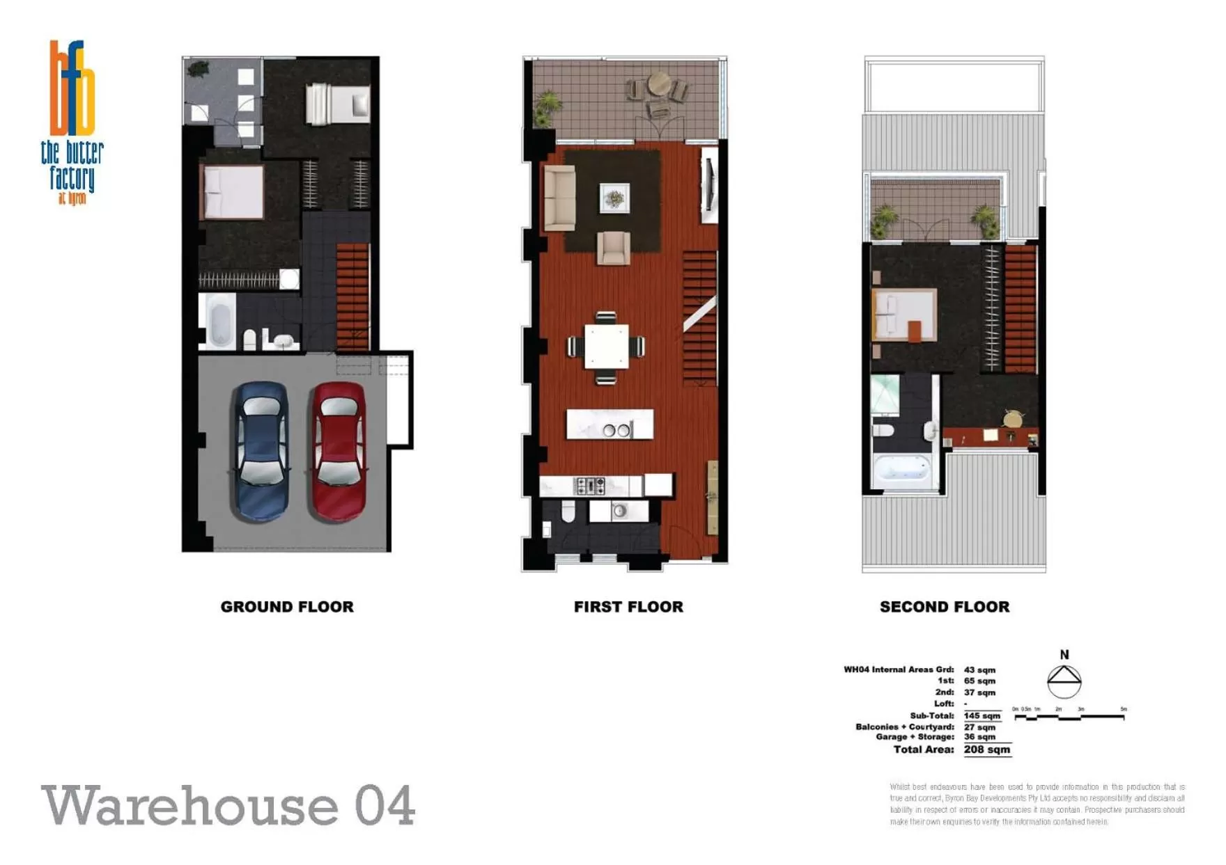 Floor plan in Byron Butter Factory Apartments