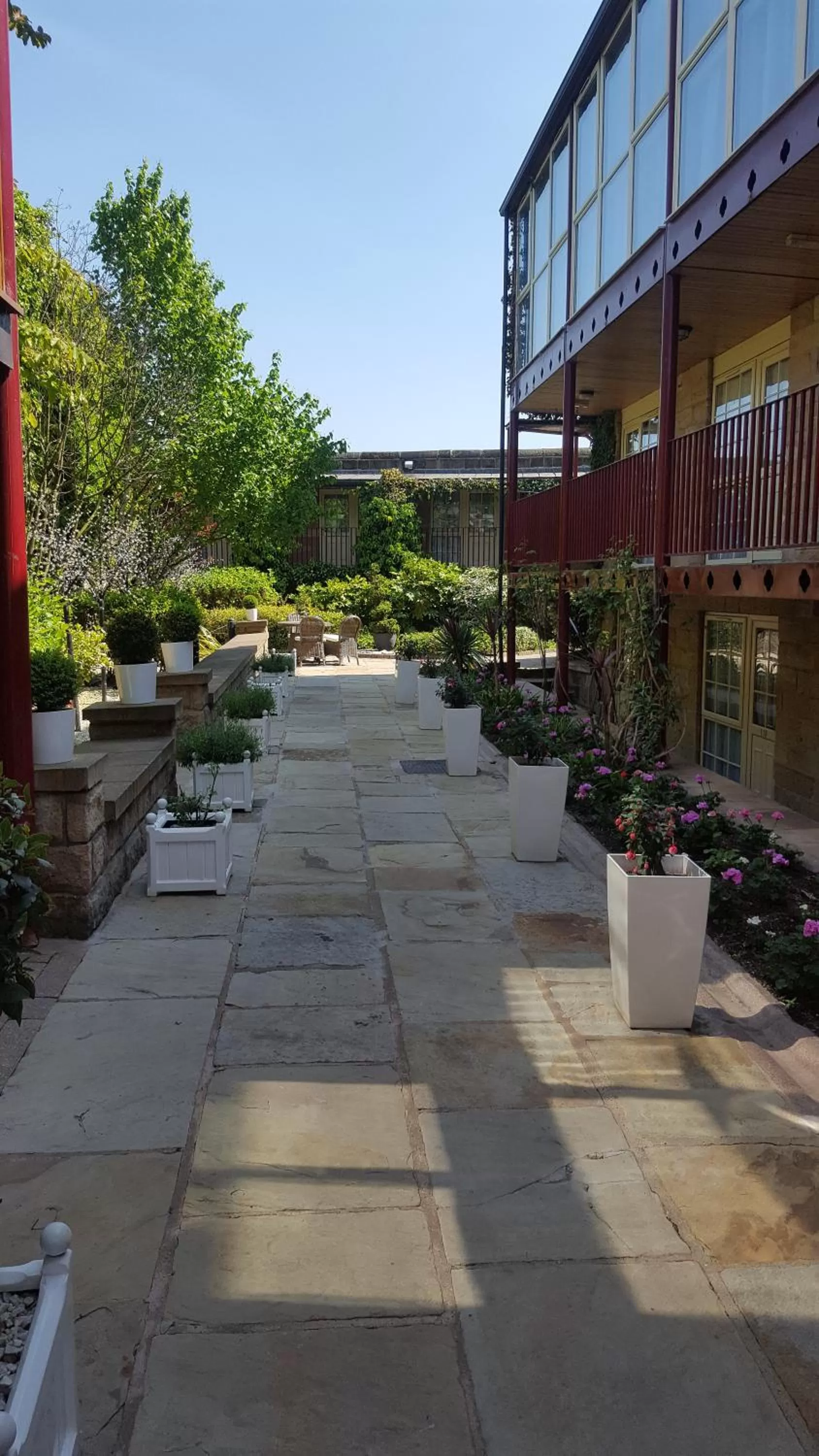 Patio in Garrison Hotel