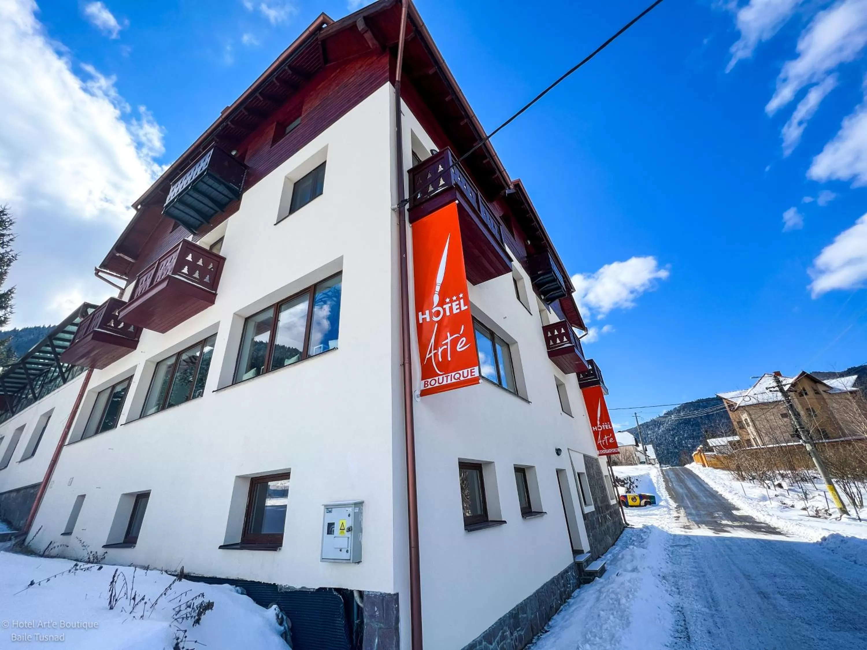Property building, Winter in Art'e Boutique Hotel