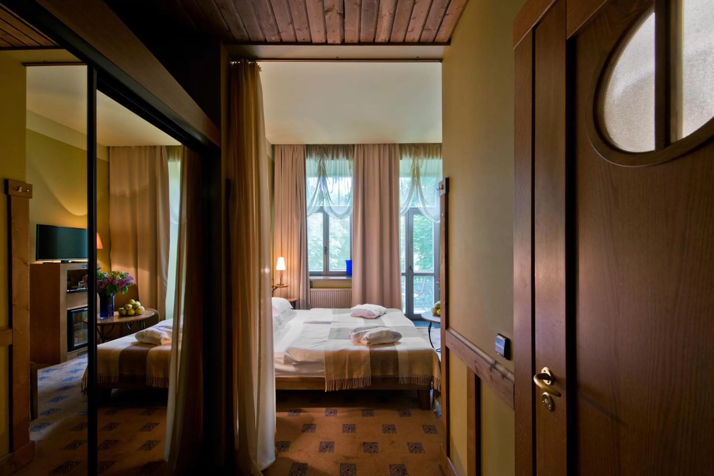 Decorative detail, Bed in BEST BALTIC Hotel Druskininkai Central