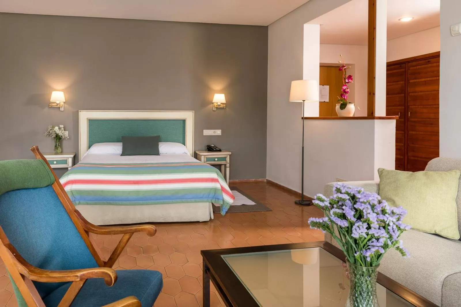 Bird's eye view, Bed in Parador de Ayamonte