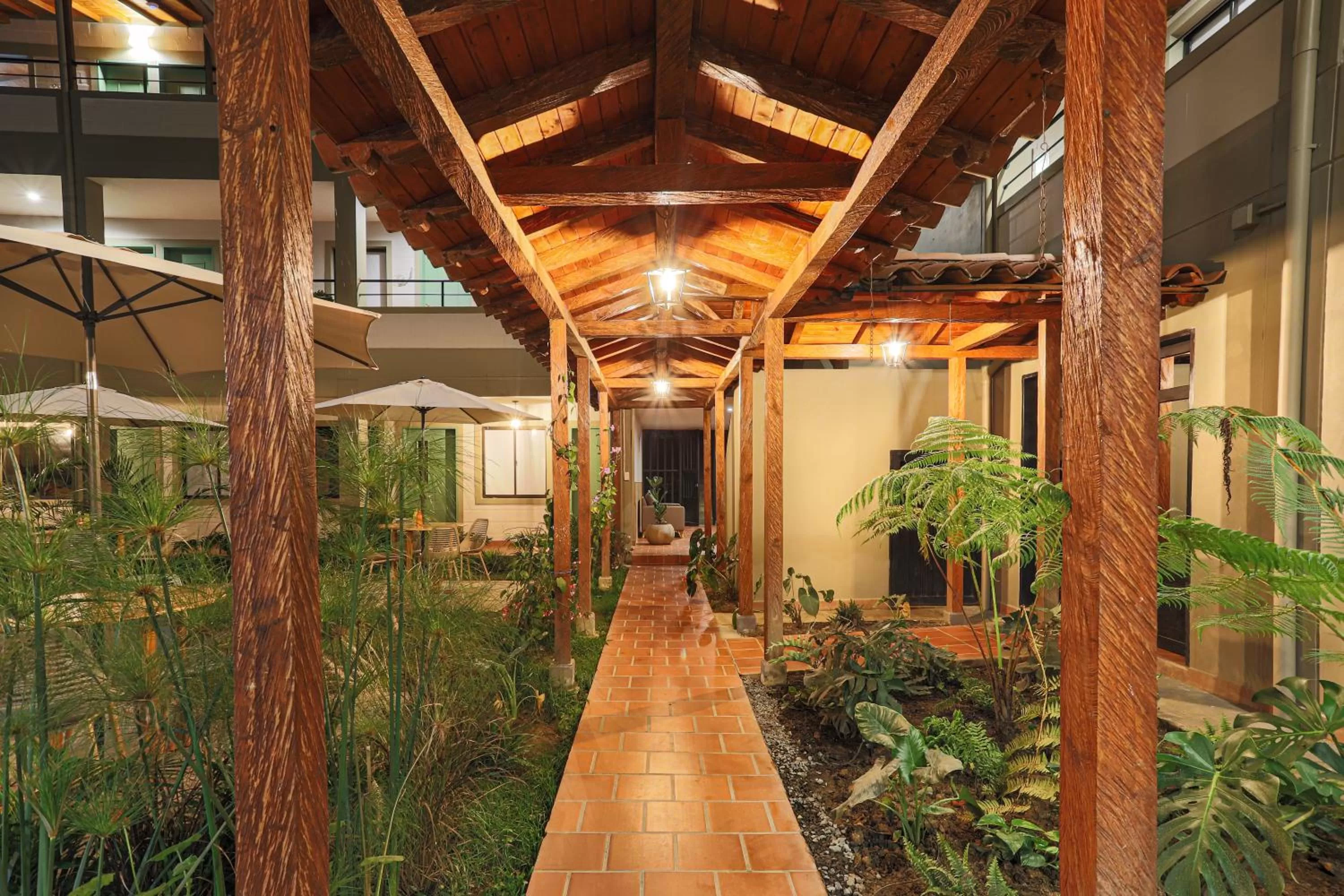 Garden view in Soy Local Guatape