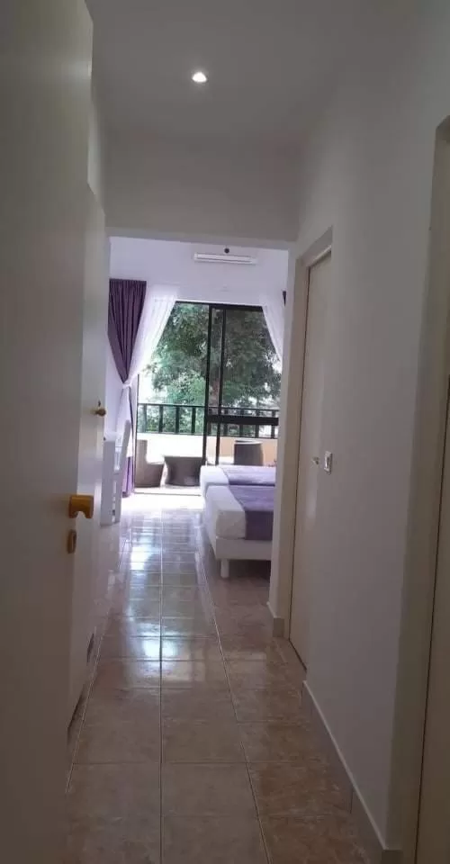 Balcony/Terrace, Bed in Aparthotel Santa Maria Beach