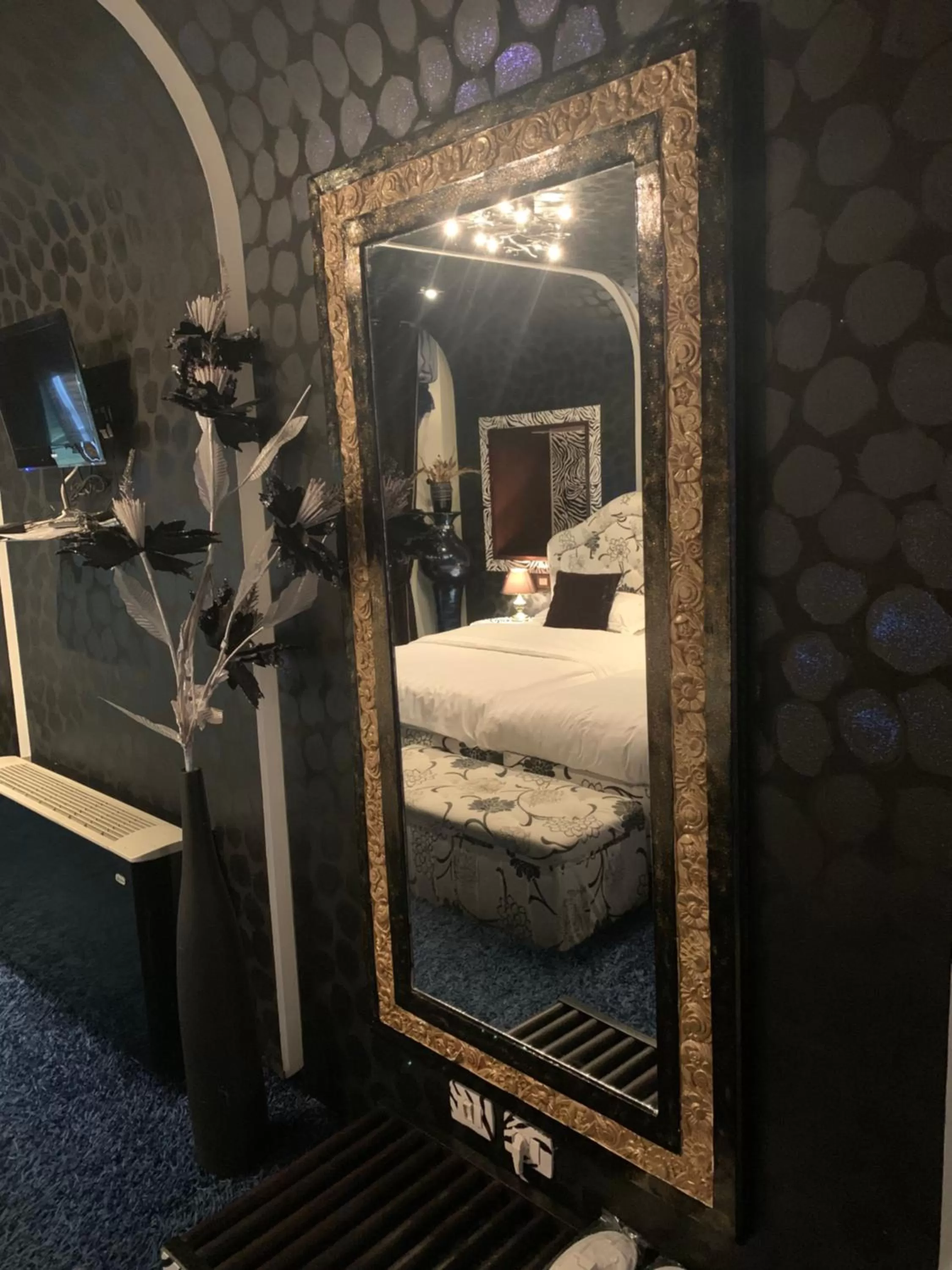 Bed in Hotel Rosa Blu