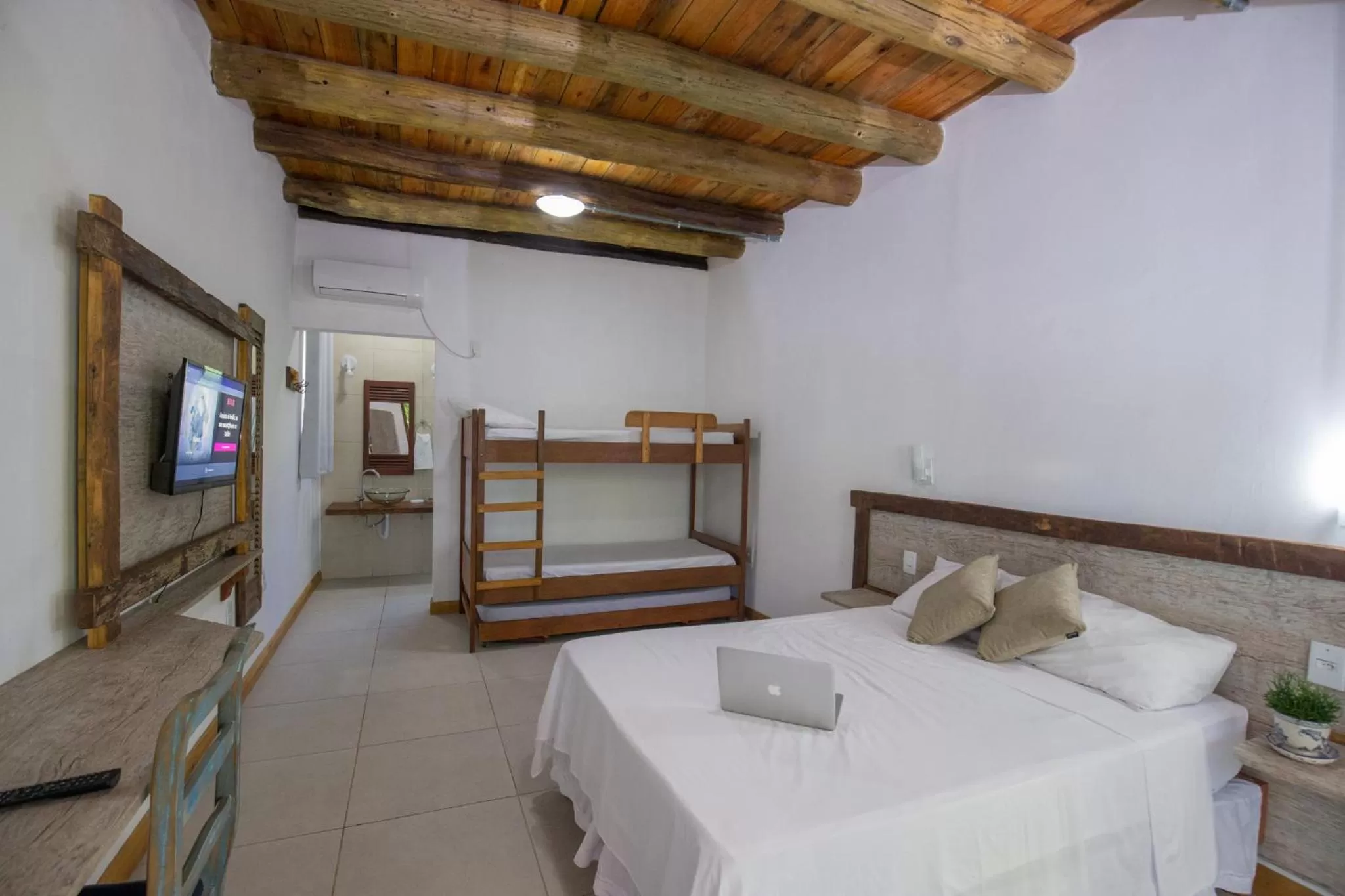 Bed in Hotel Chácara das Flores