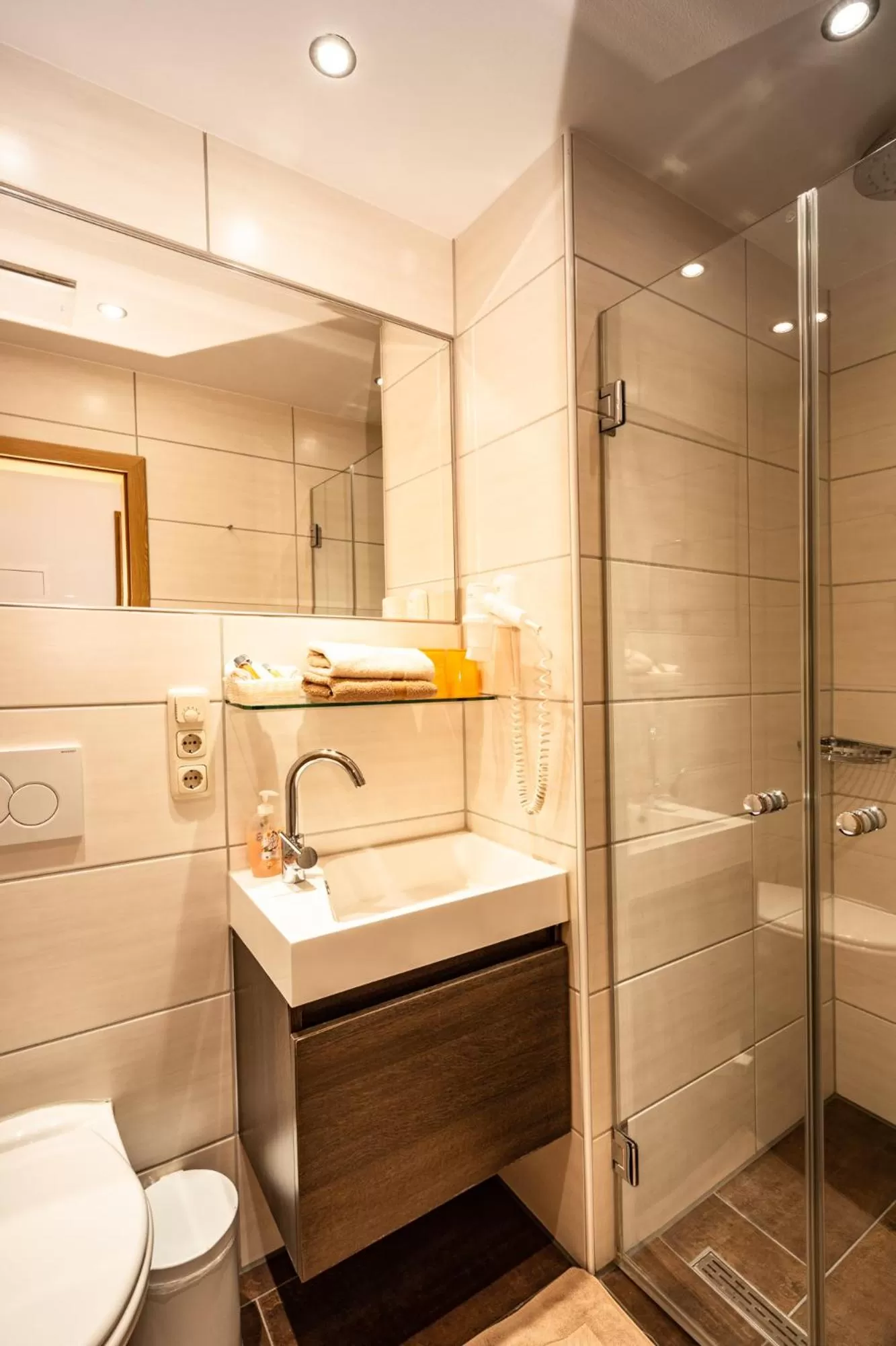 Shower in Boutique Hotel Angerer
