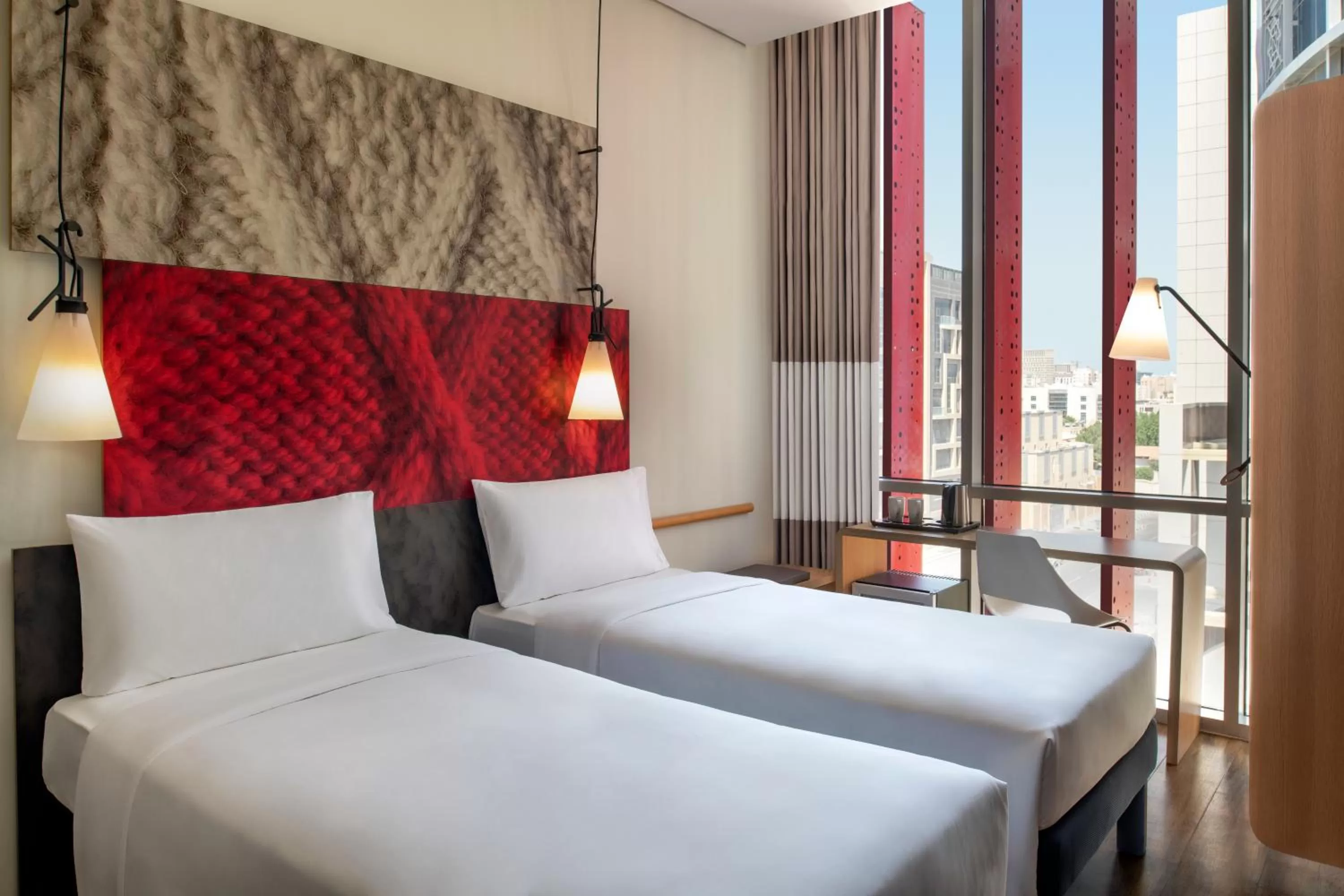 Property building, Bed in ibis Doha