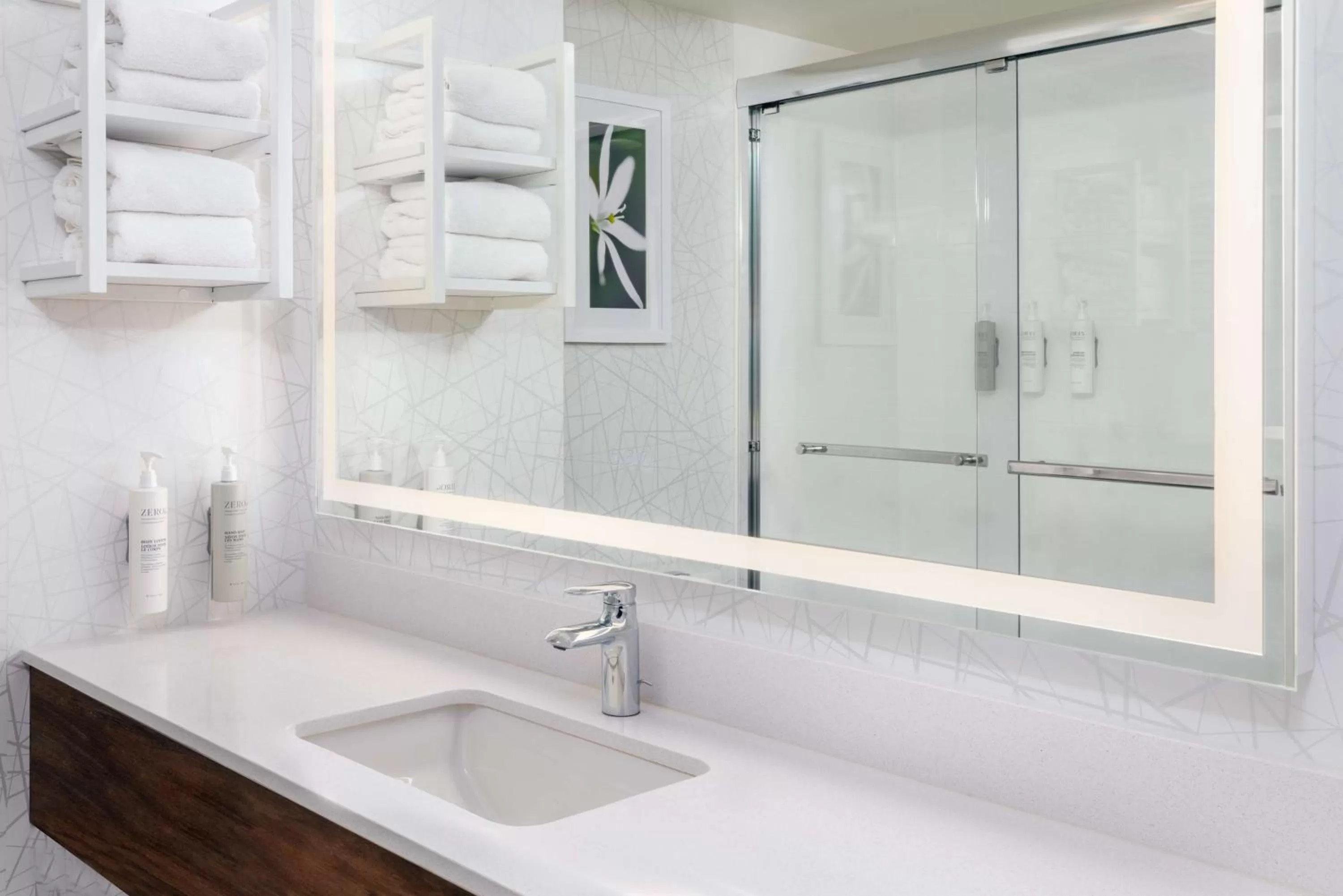 Bathroom in Hampton Inn Savannah Historic District