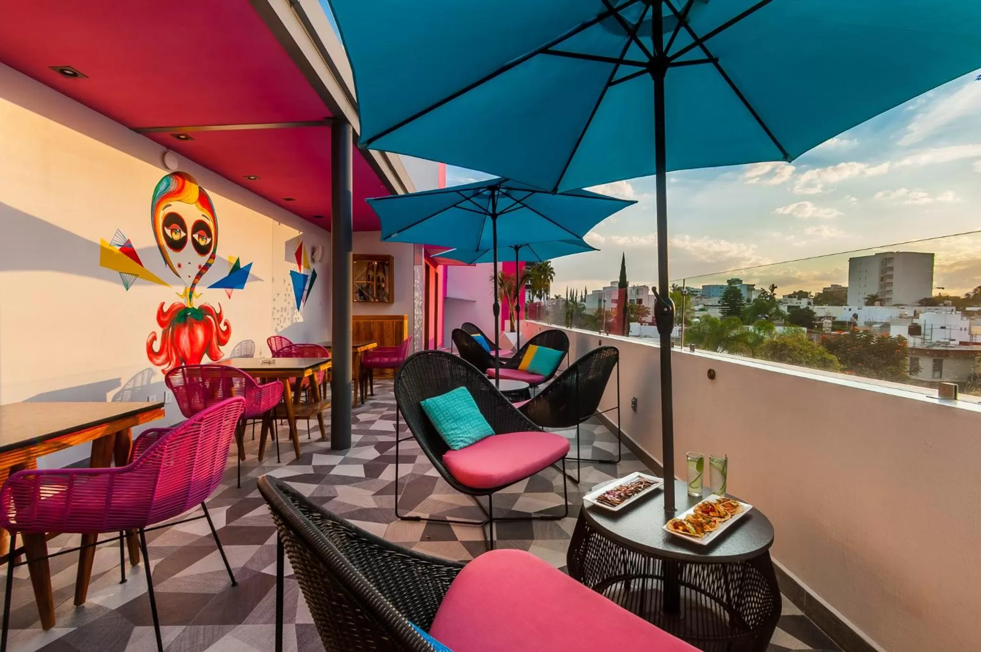 Patio in FCH Hotel Providencia