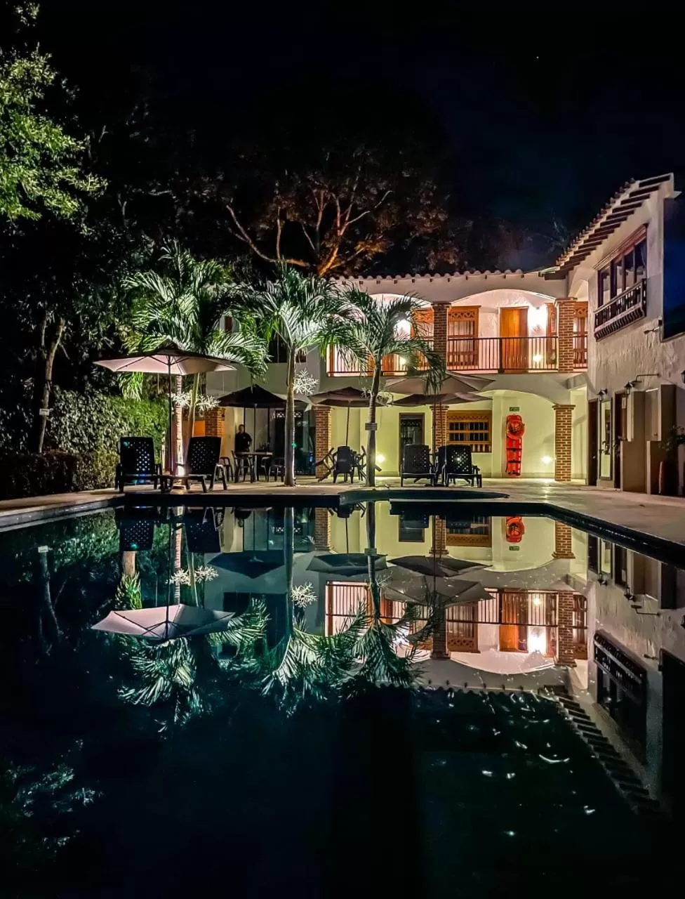Swimming Pool in Finca Hotel Guali Santafe