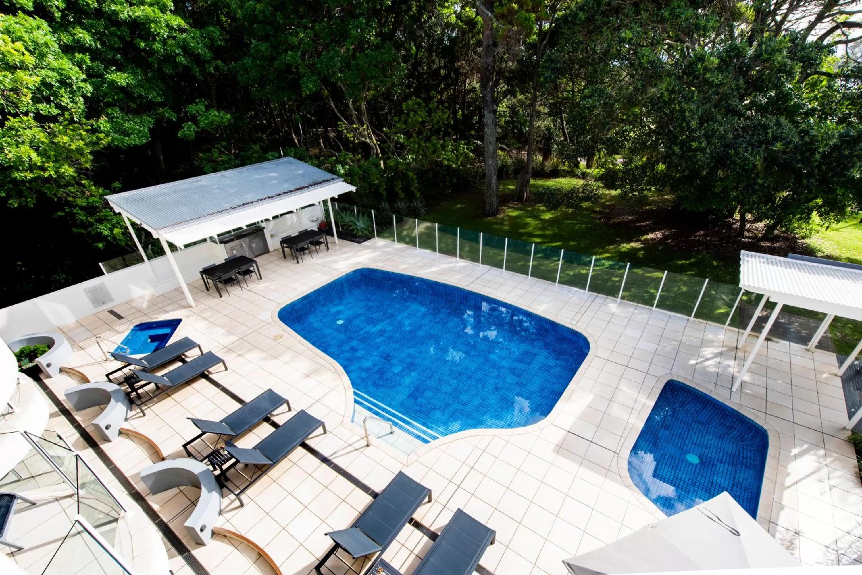 Pool view in SandCastles Noosa