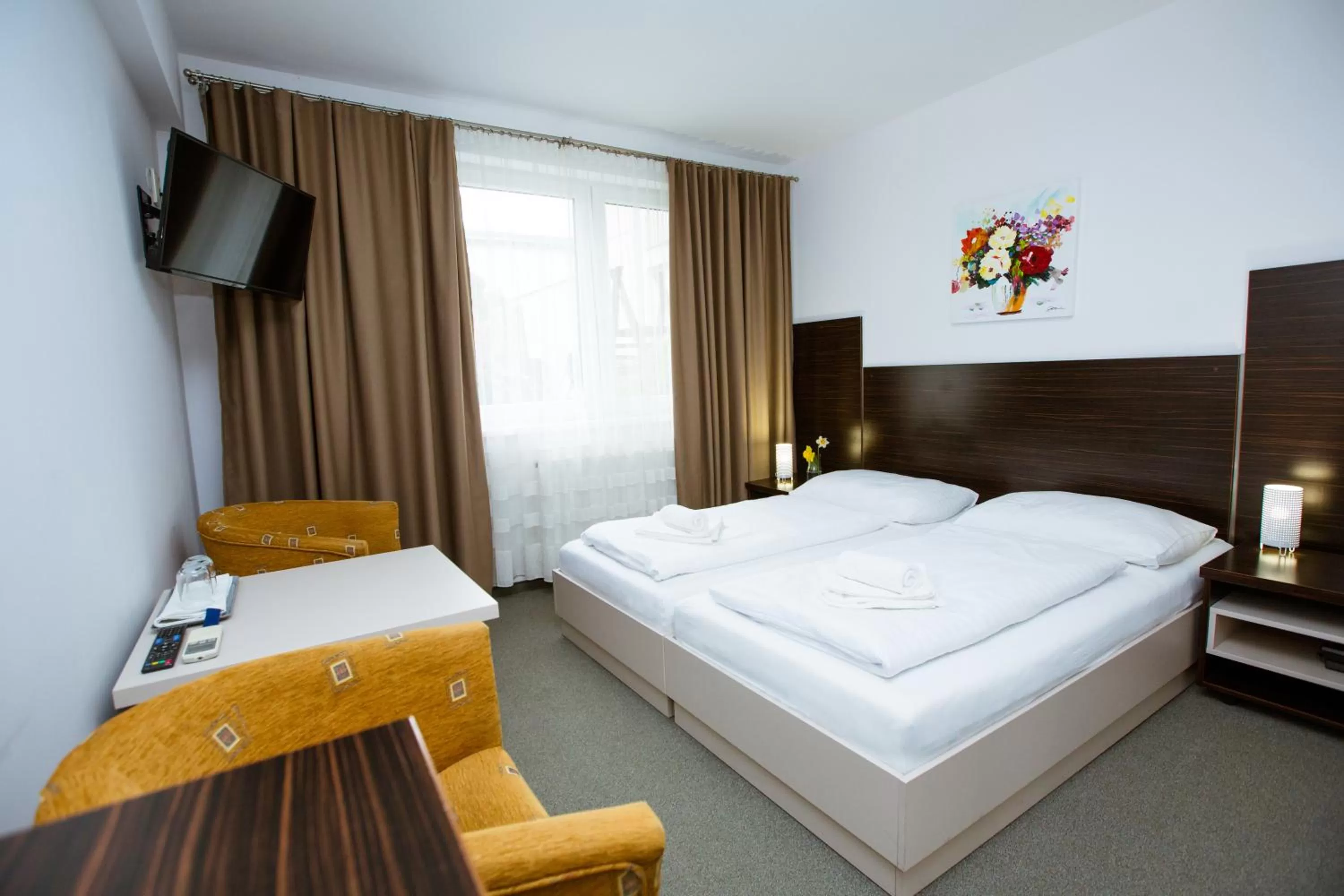 Bedroom, Bed in Hotel Litovel