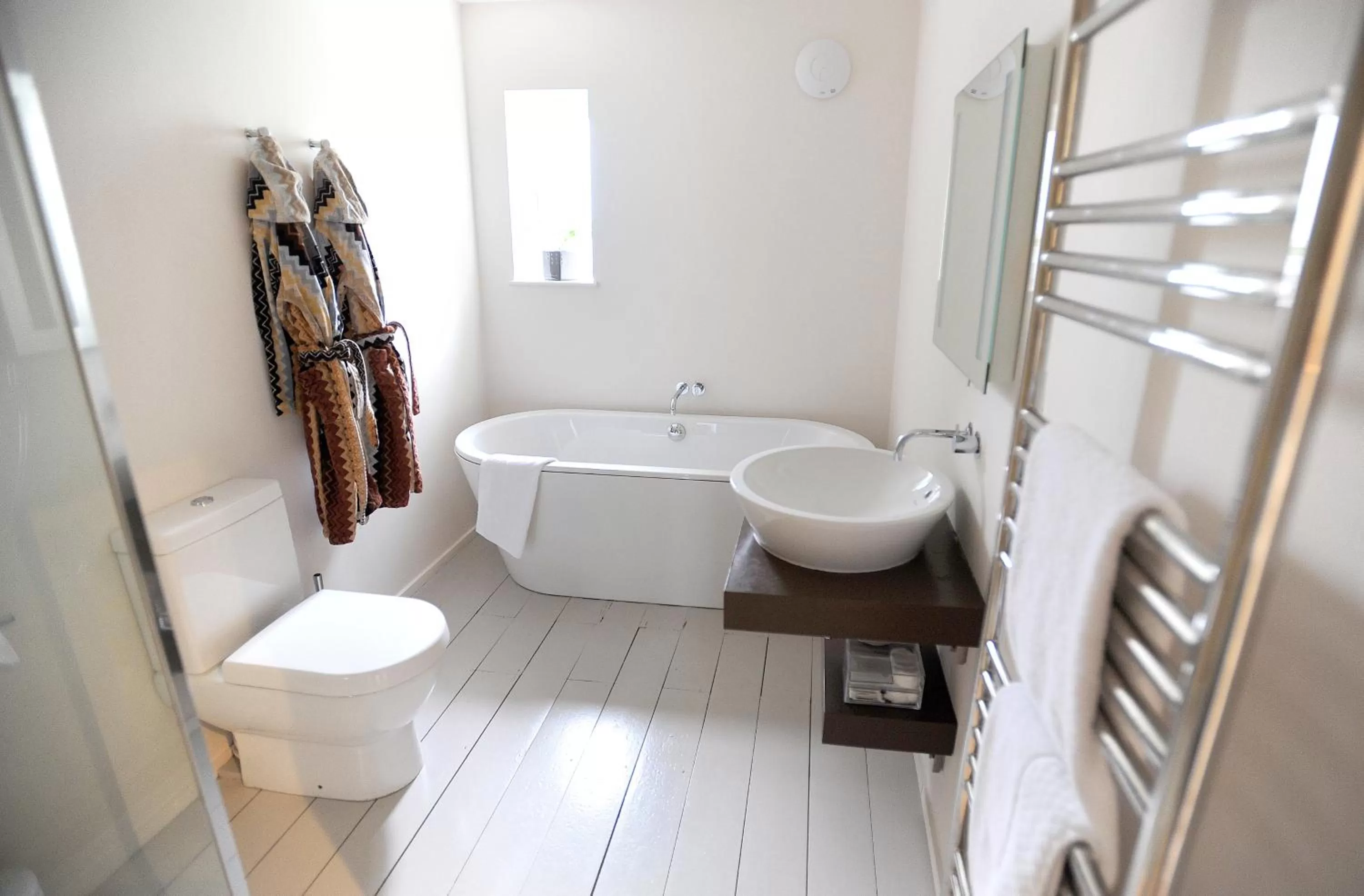 Bathroom in Tuddenham Mill Luxury Hotel