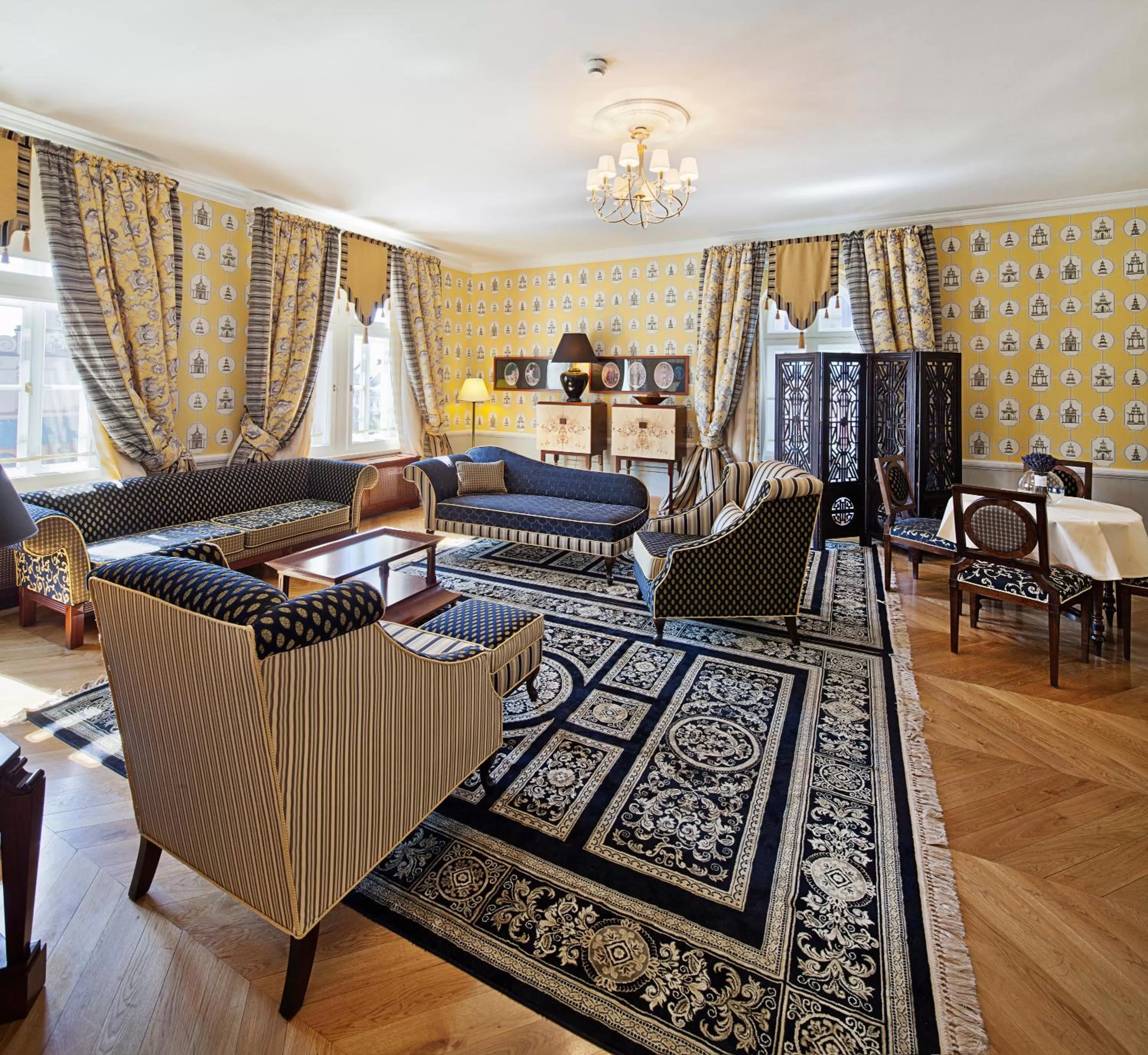 Living room in The Bonerowski Palace Boutique Hotel