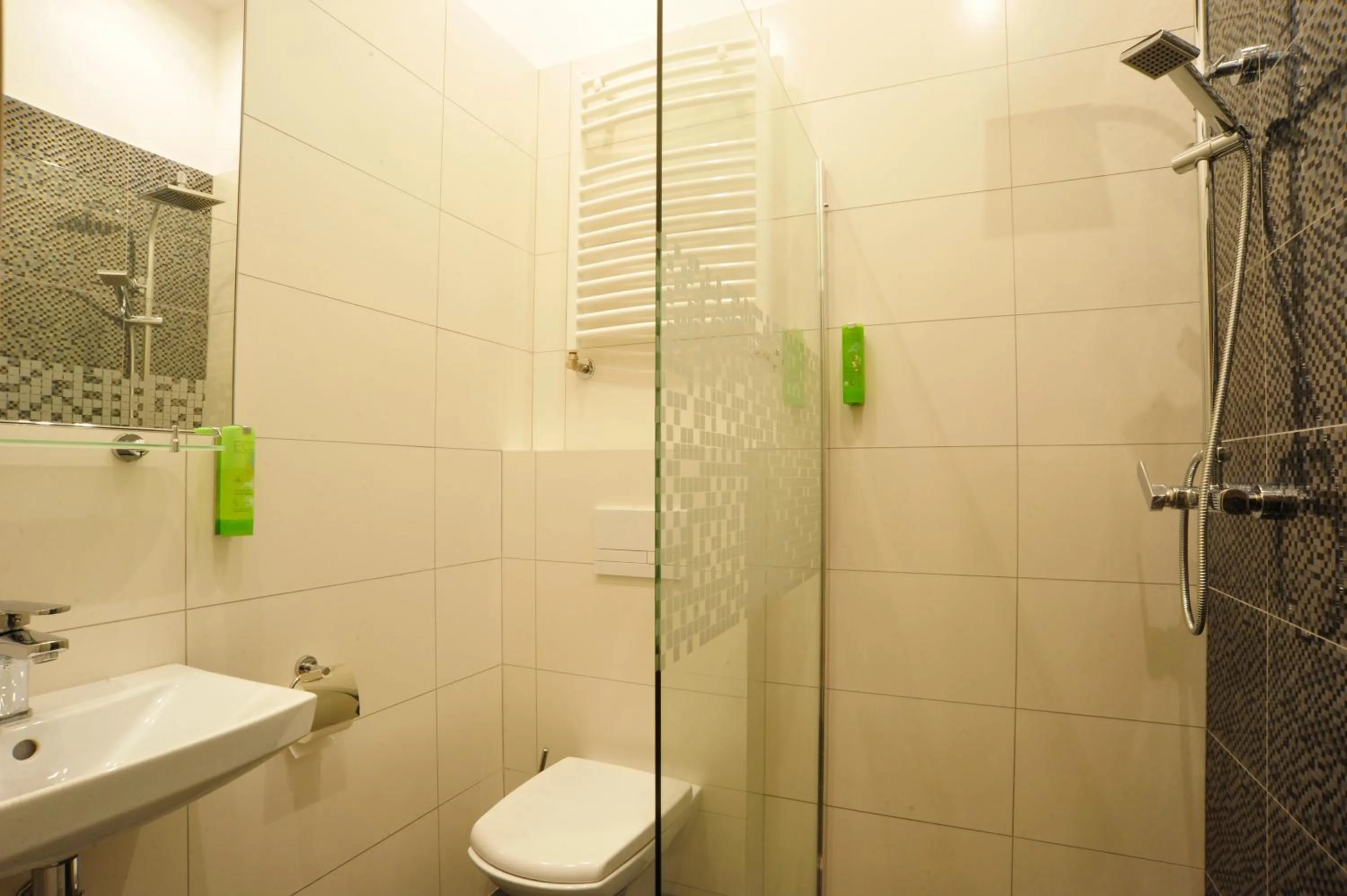 Shower in Kosmopolita Apartments