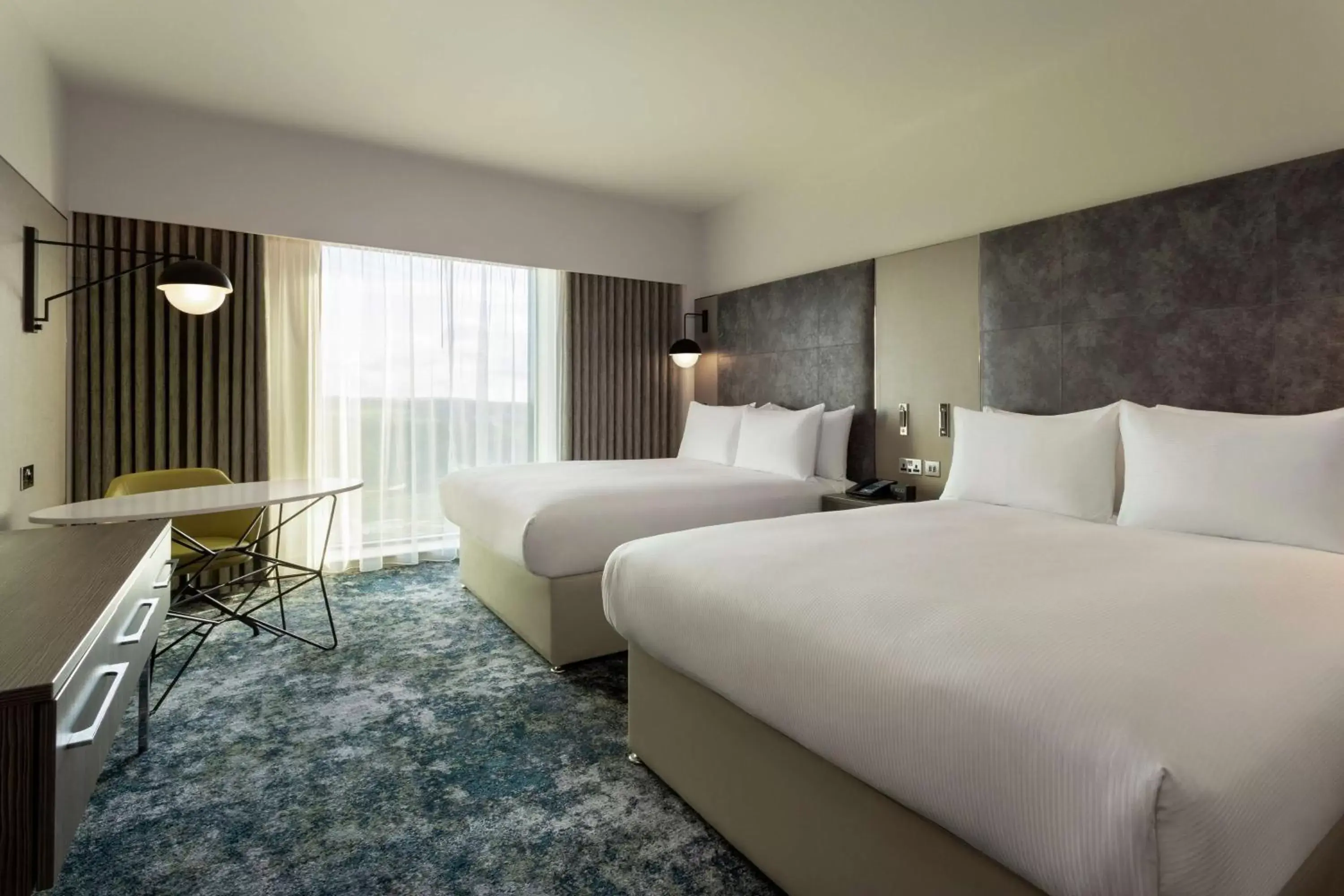 Family Room with Two Queen Beds in Hilton Aberdeen TECA Family Room with Two Queen Beds in Hilton Aberdeen TECA