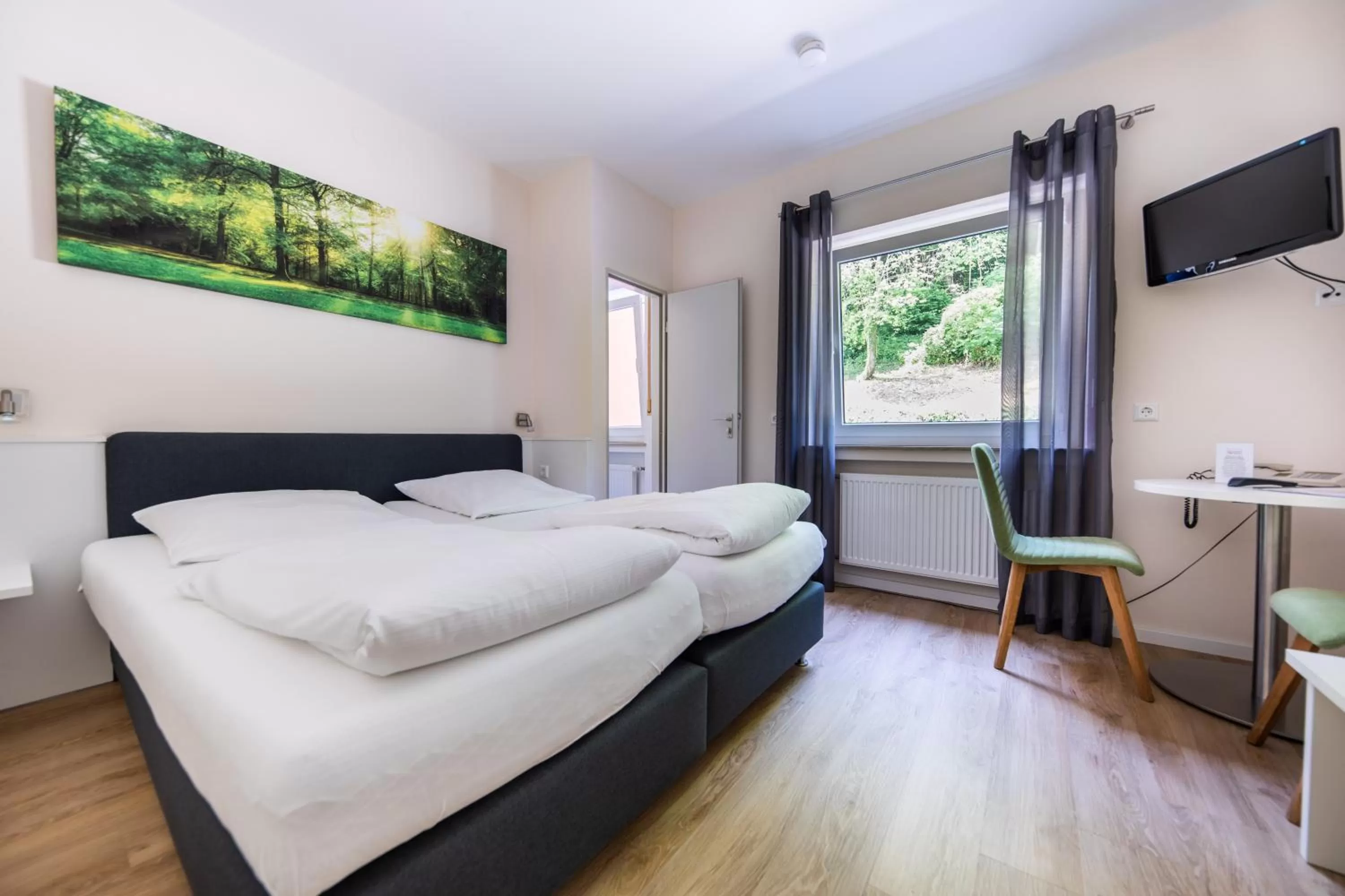 Bed in Hotel Restaurant Sennerbad