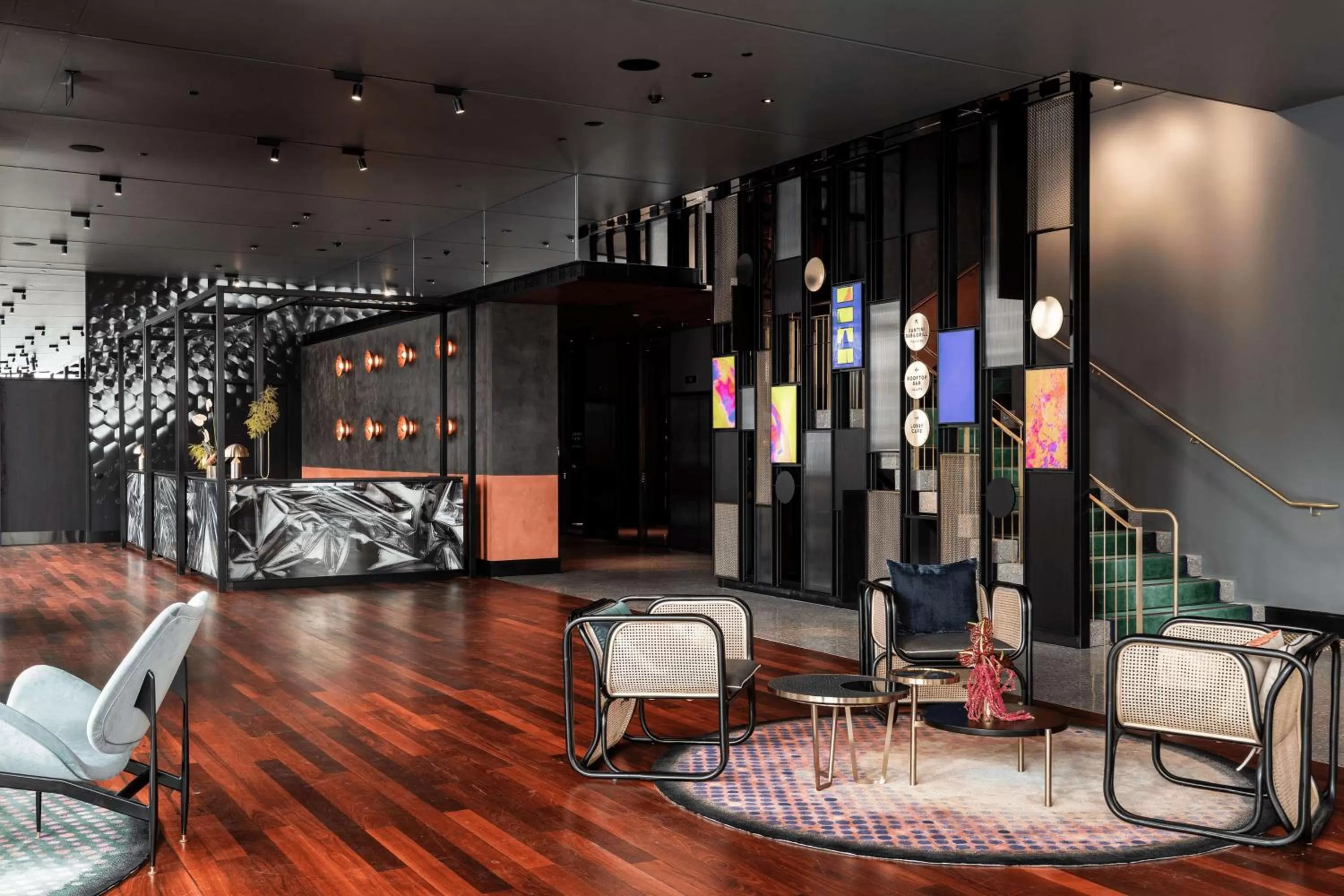 Lobby or reception in QT Perth