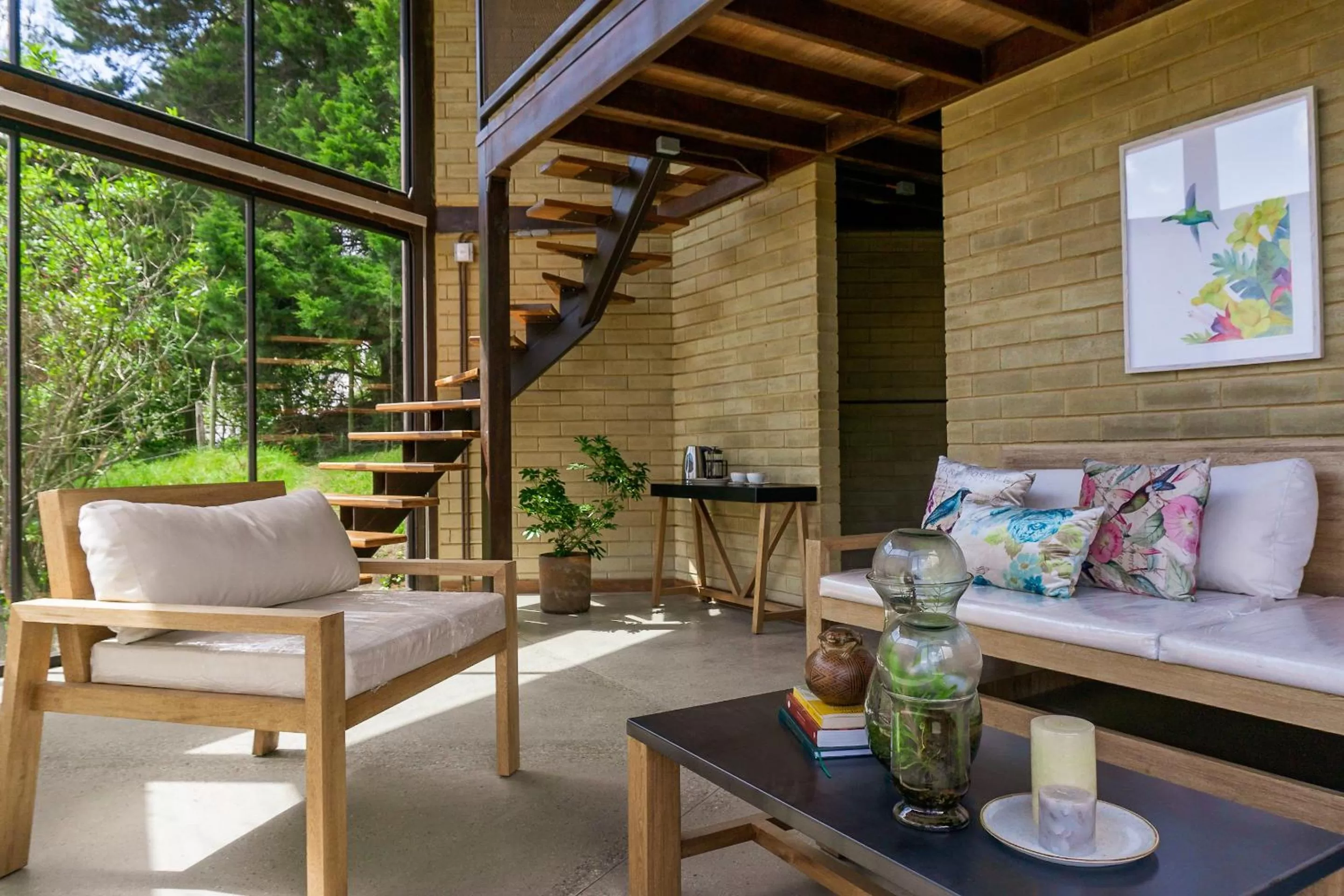 Living room in Cannua Lodge