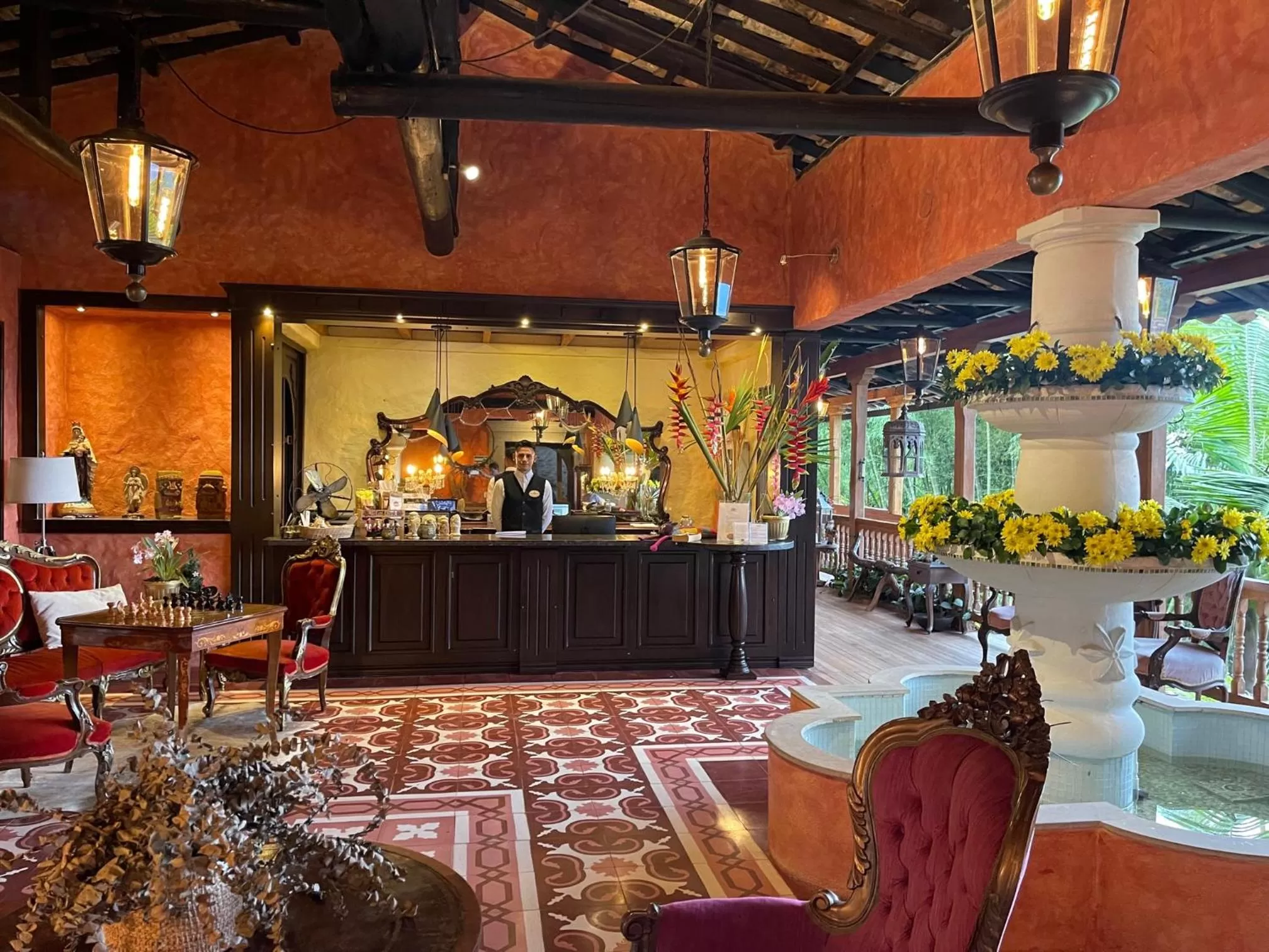 Lobby or reception, Restaurant/Places to Eat in Monasterio San Agustín, Colombia