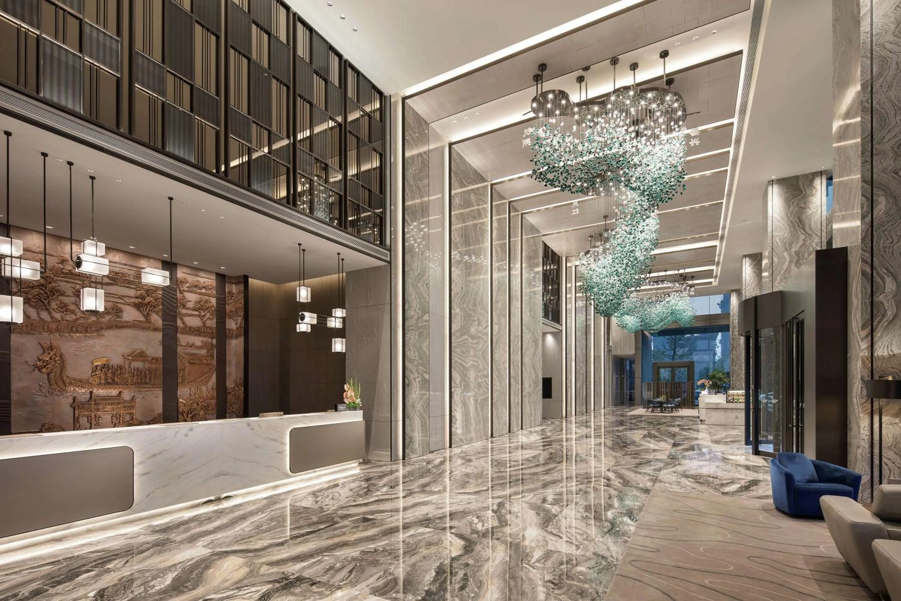Lobby or reception in Doubletree By Hilton Suzhou Wujiang