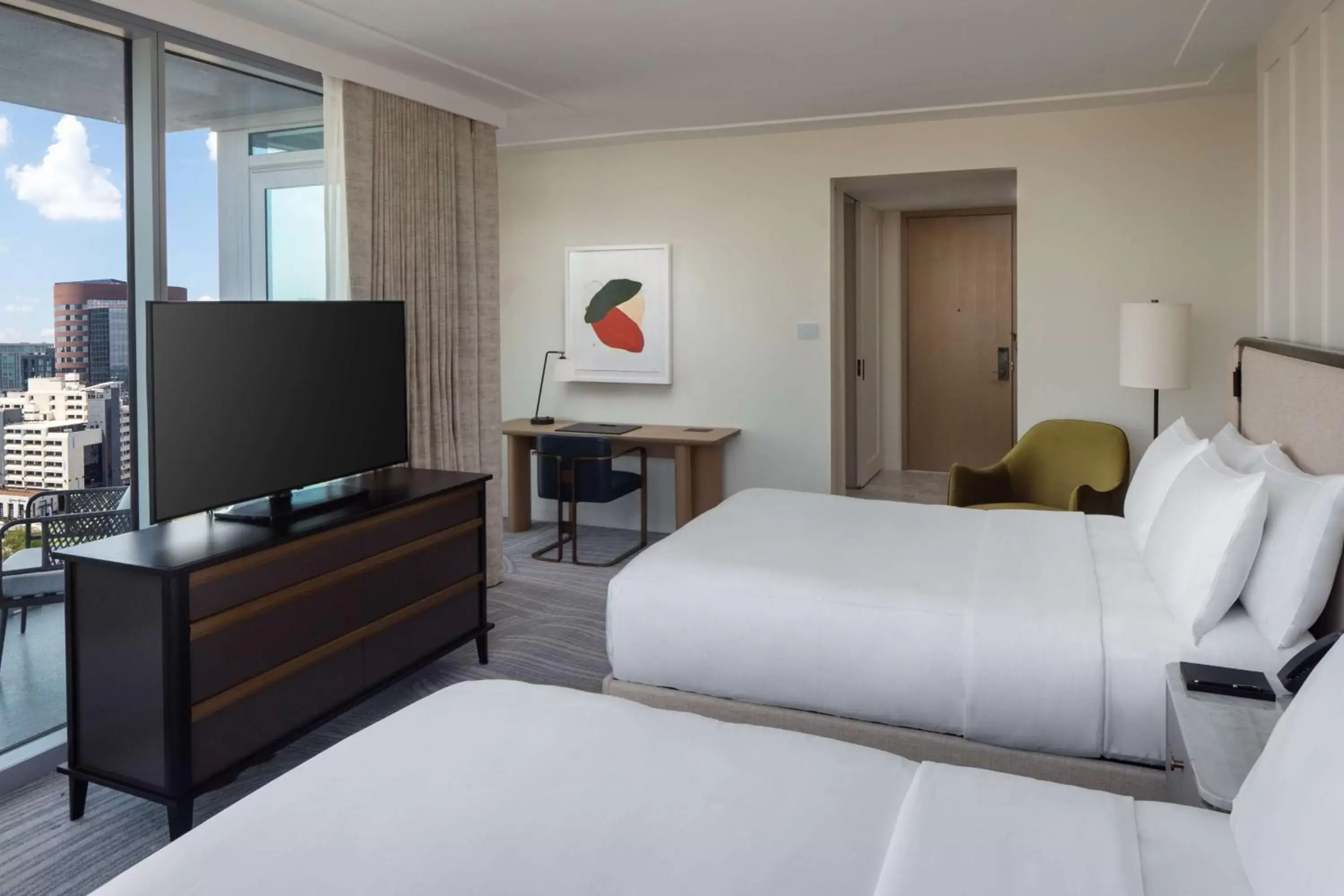 Queen Room with Two Queen Beds and Balcony in Conrad Nashville Queen Room with Two Queen Beds and Balcony in Conrad Nashville