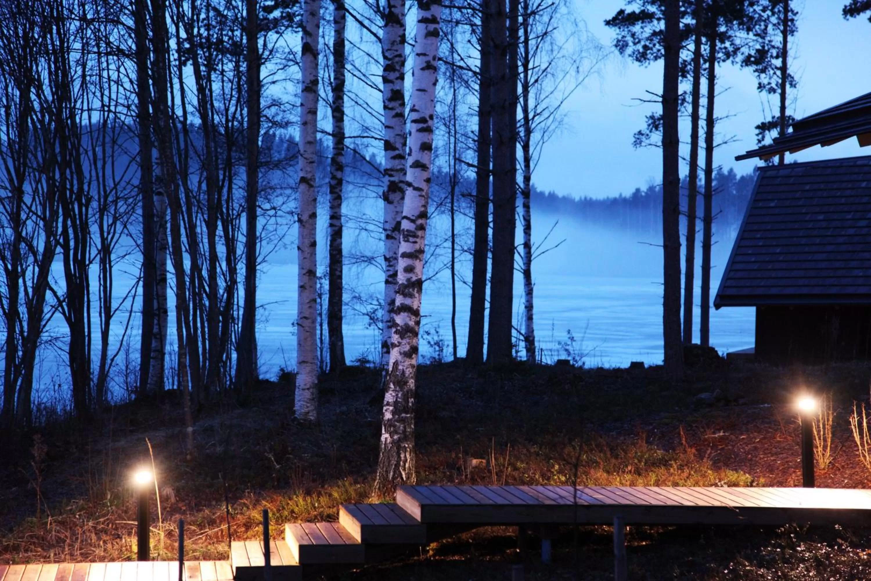 Winter in Saimaanranta Resort by Anttolanhovi