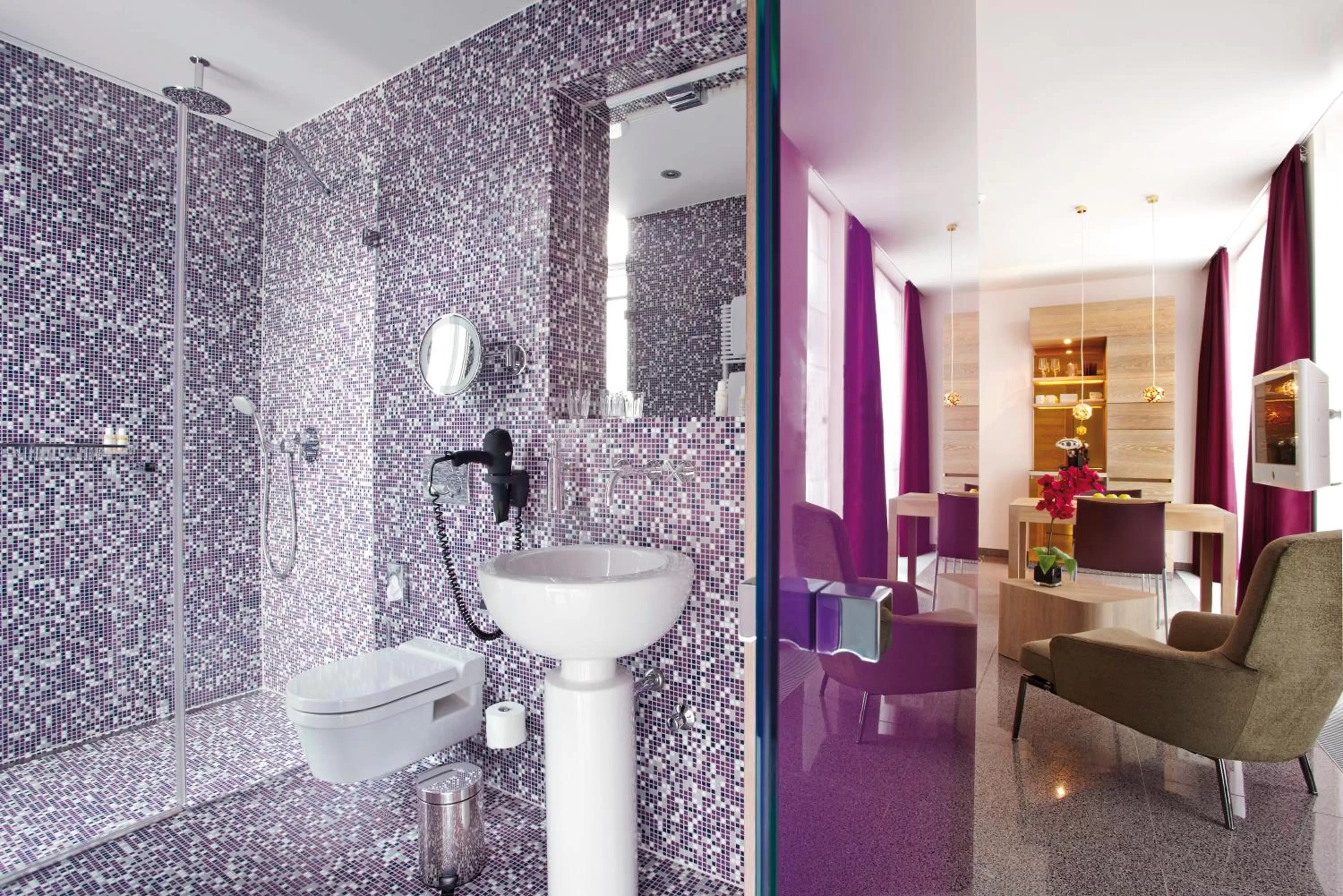 Decorative detail, Bathroom in abito Suites