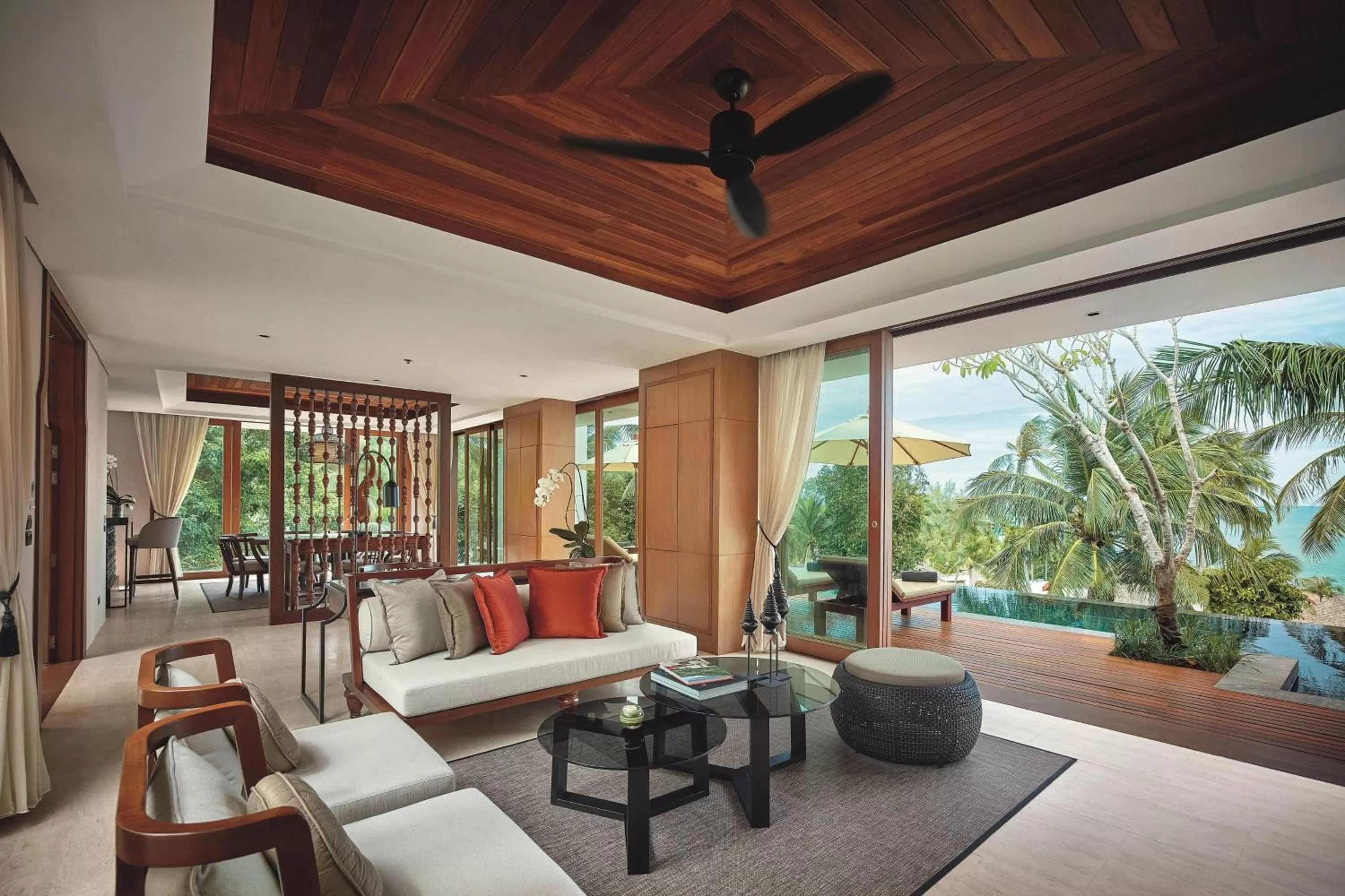 Living room in The Ritz-Carlton, Koh Samui