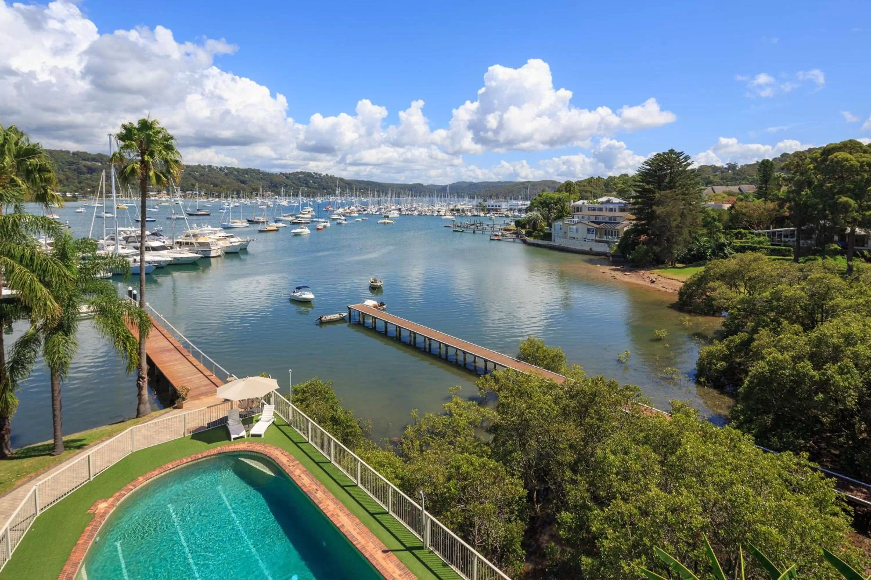 Pool view in Mirage Hotel Newport