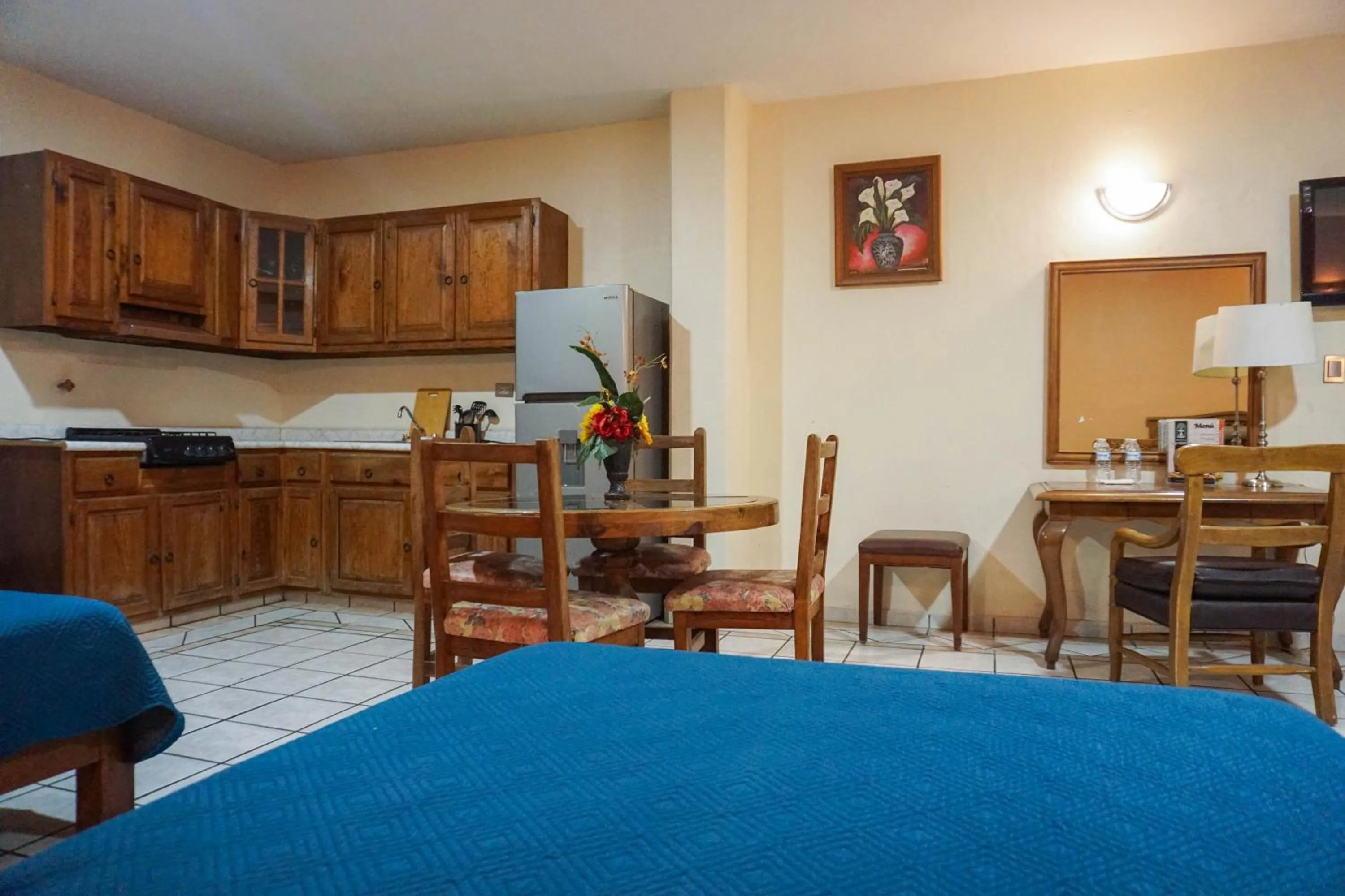 Kitchen or kitchenette in Hotel Las Fuentes