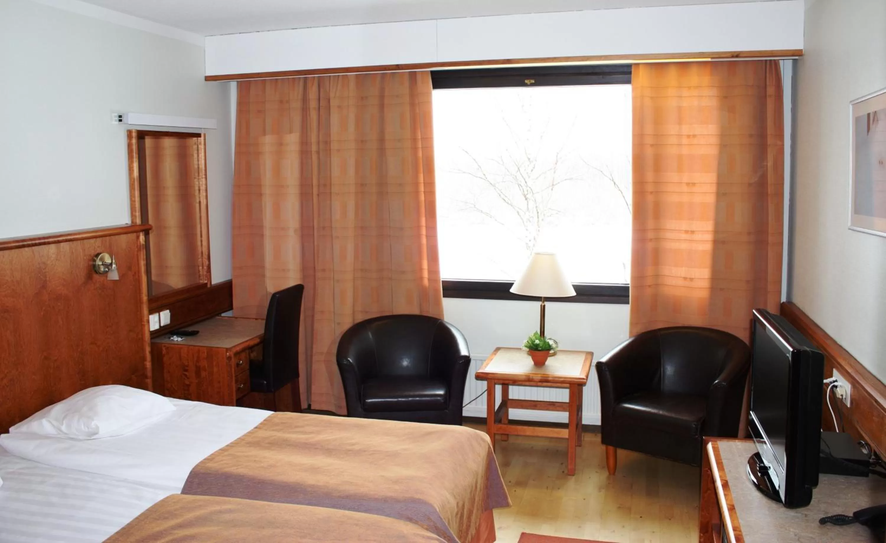 Decorative detail, Bed in Hotel Ivalo