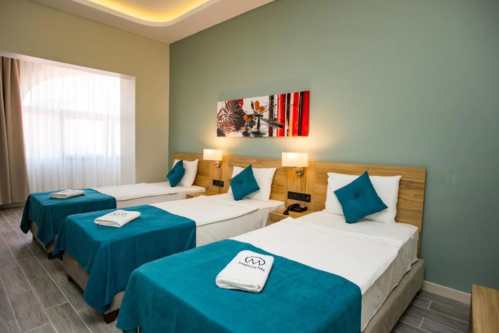 Bedroom, Bed in Marti Beach Hotel