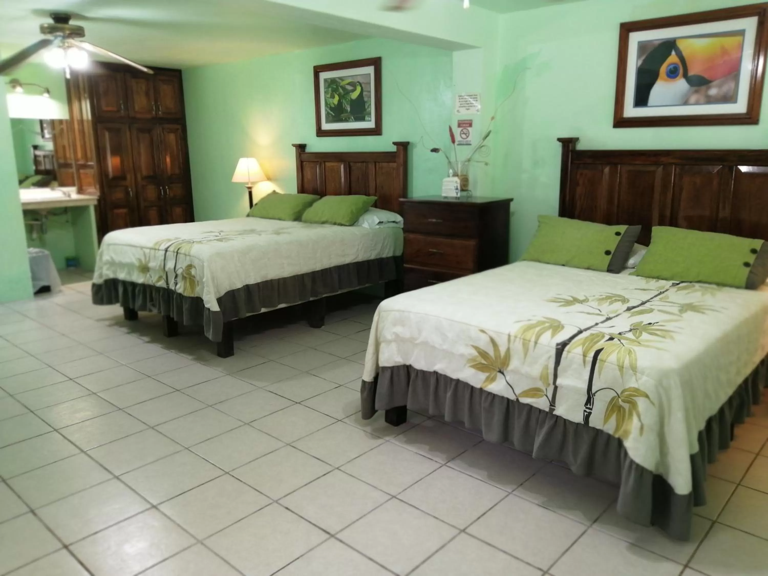 Bed in Freedom Shores "La Gringa" Hotel - Universally Designed