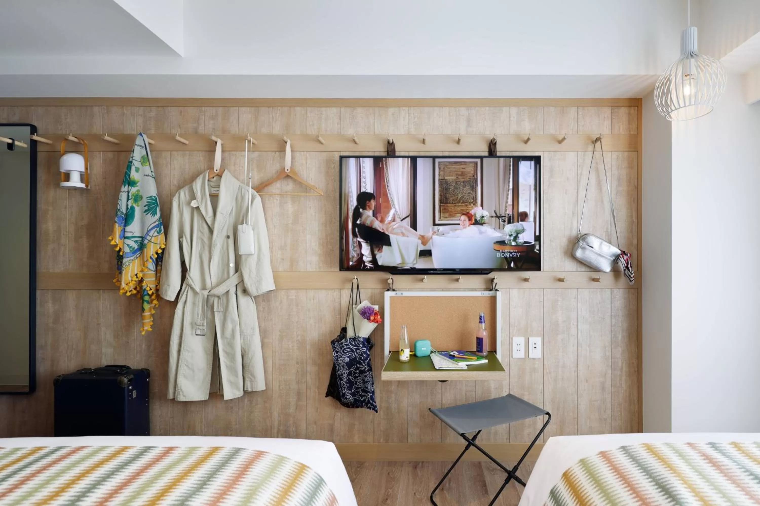 Photo of the whole room, Bed in Moxy Kyoto