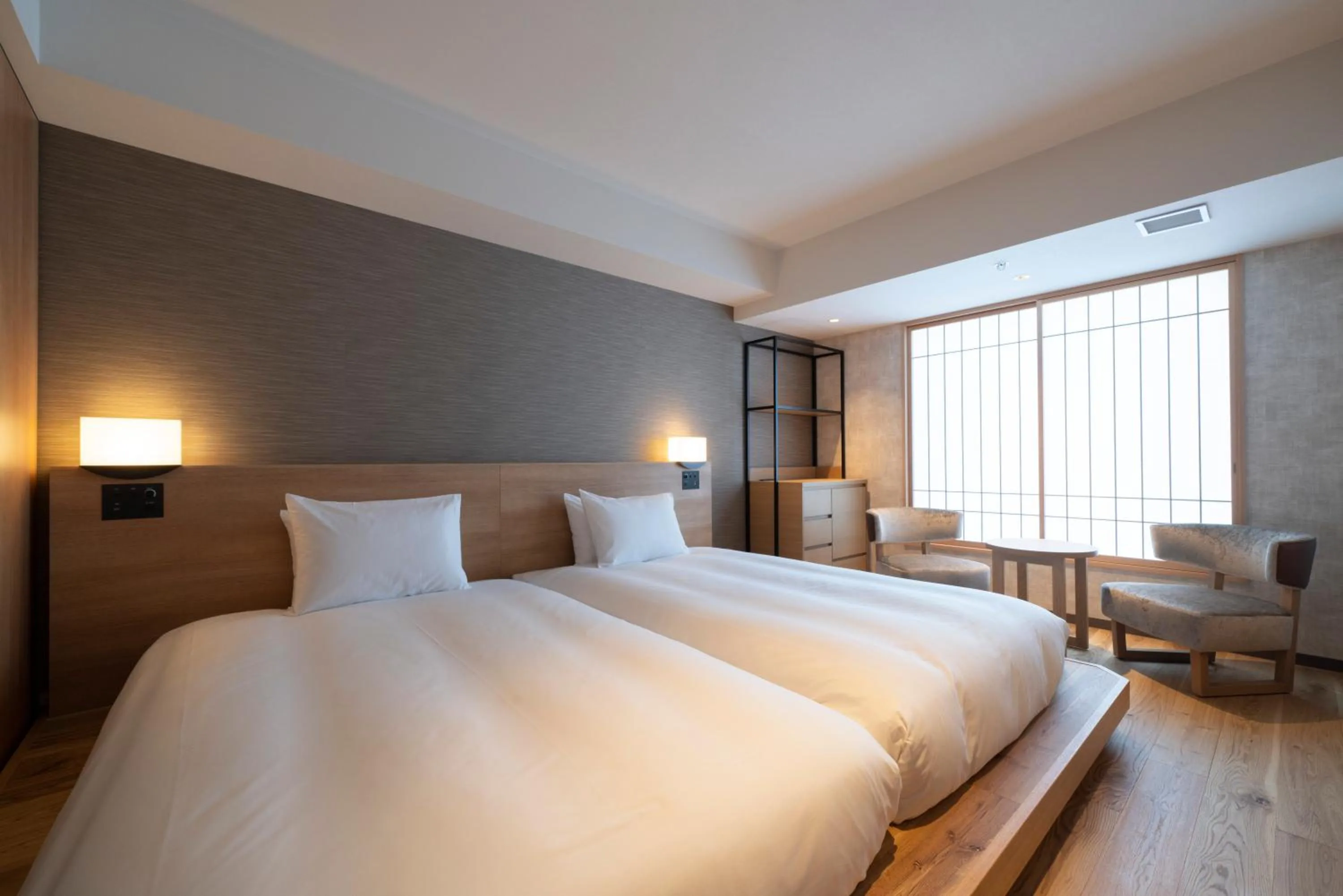 Bed in Umekoji Potel KYOTO