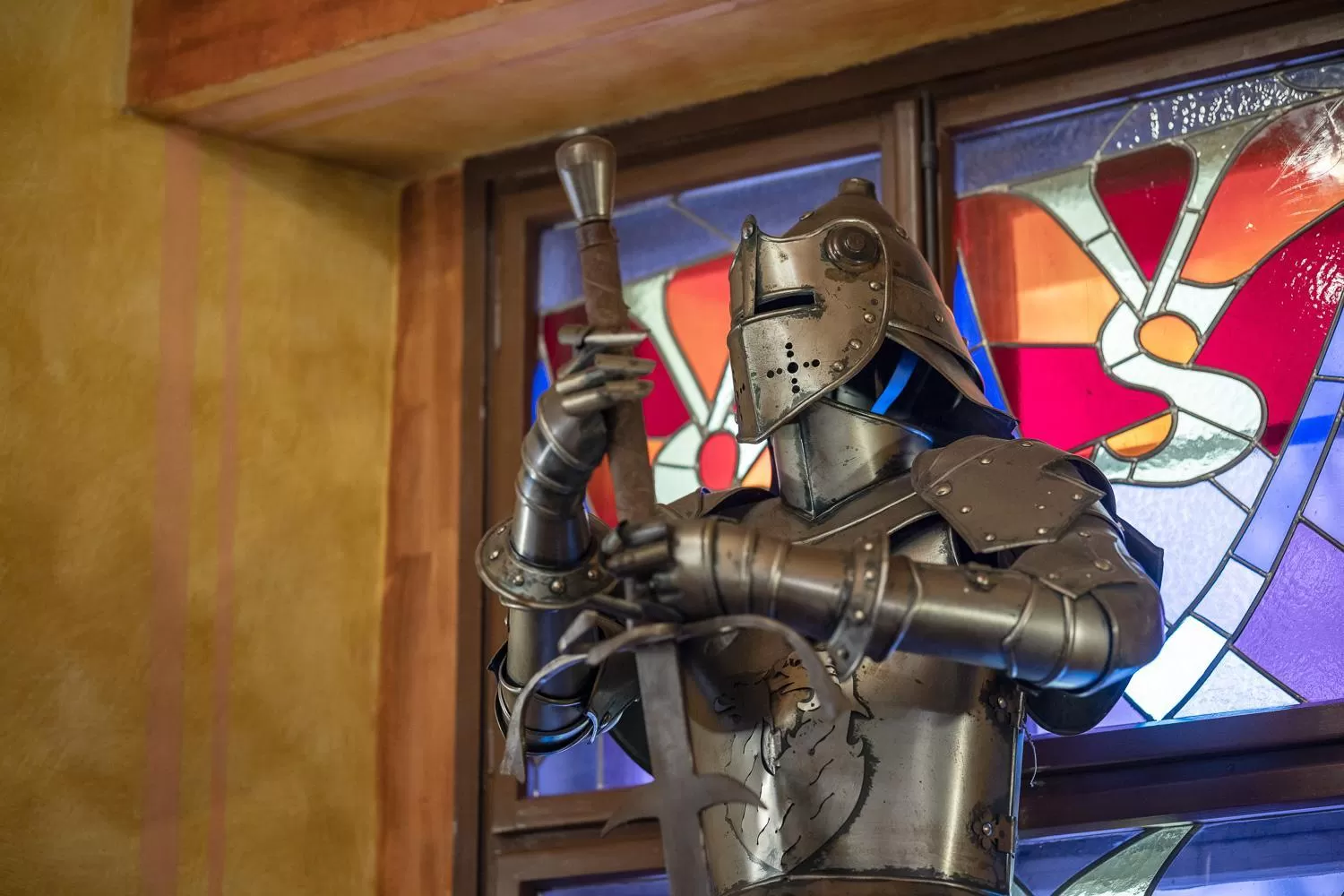 Decorative detail in Pytloun Old Armoury Hotel Prague, Stará Zbrojnice