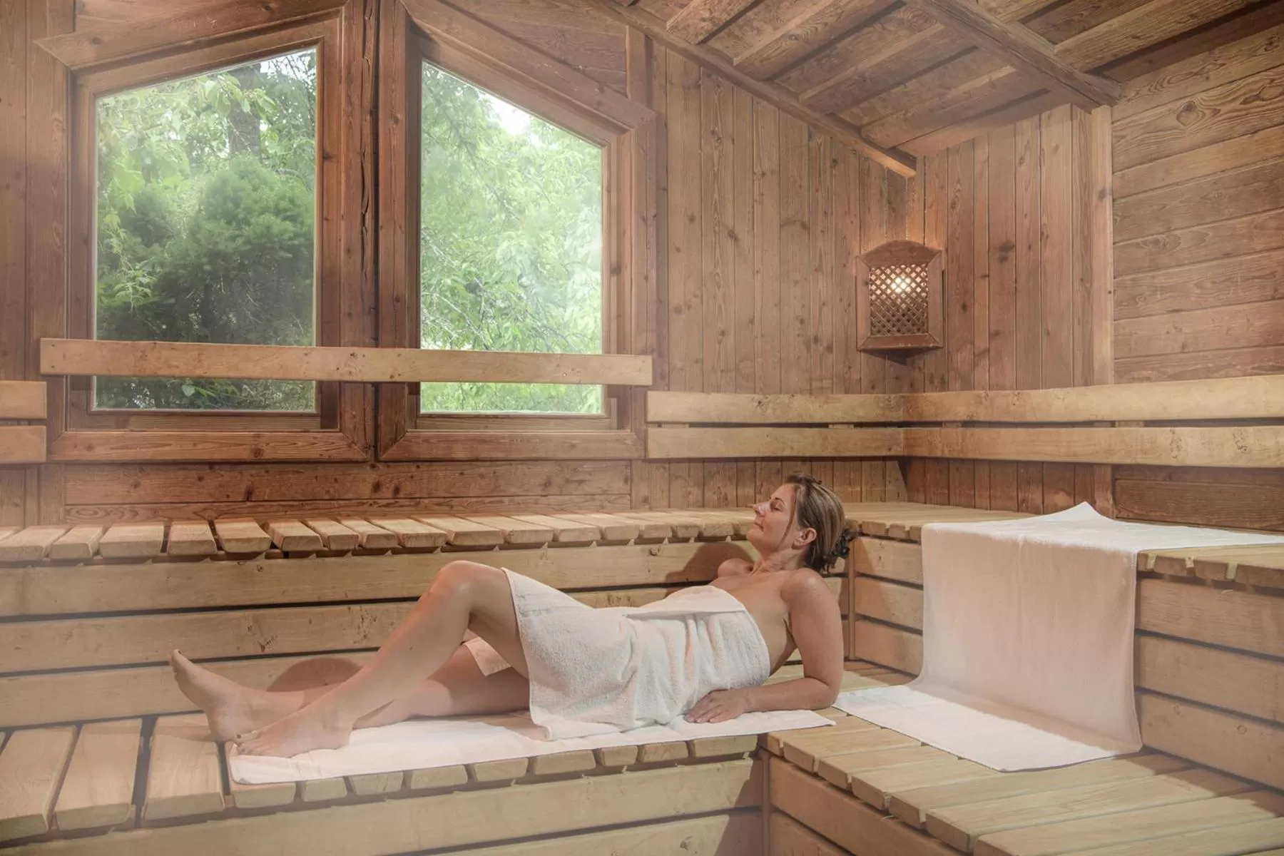 Sauna in Johannesbad Hotel Palace