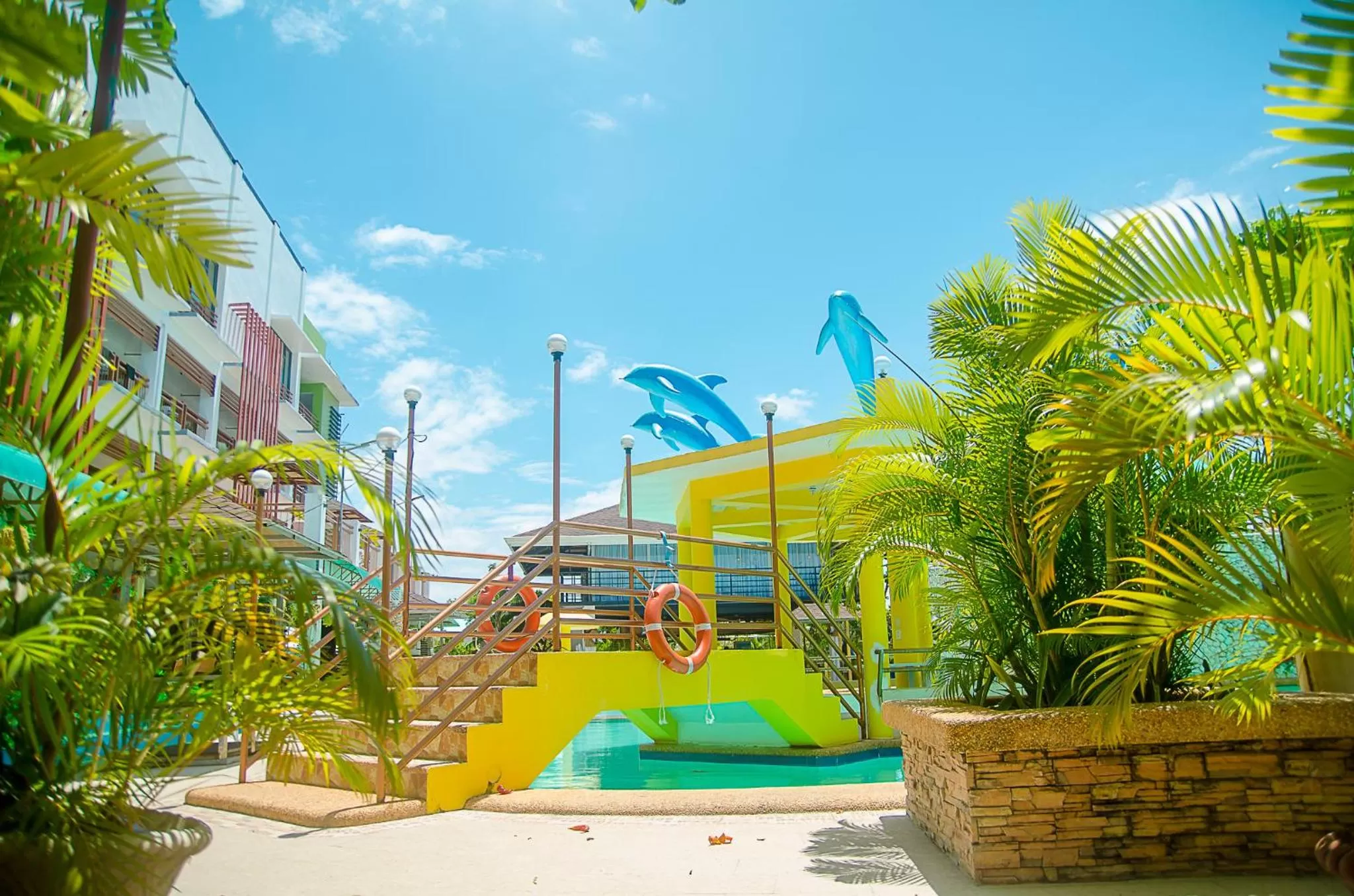 Pool view in Moalboal Tropics