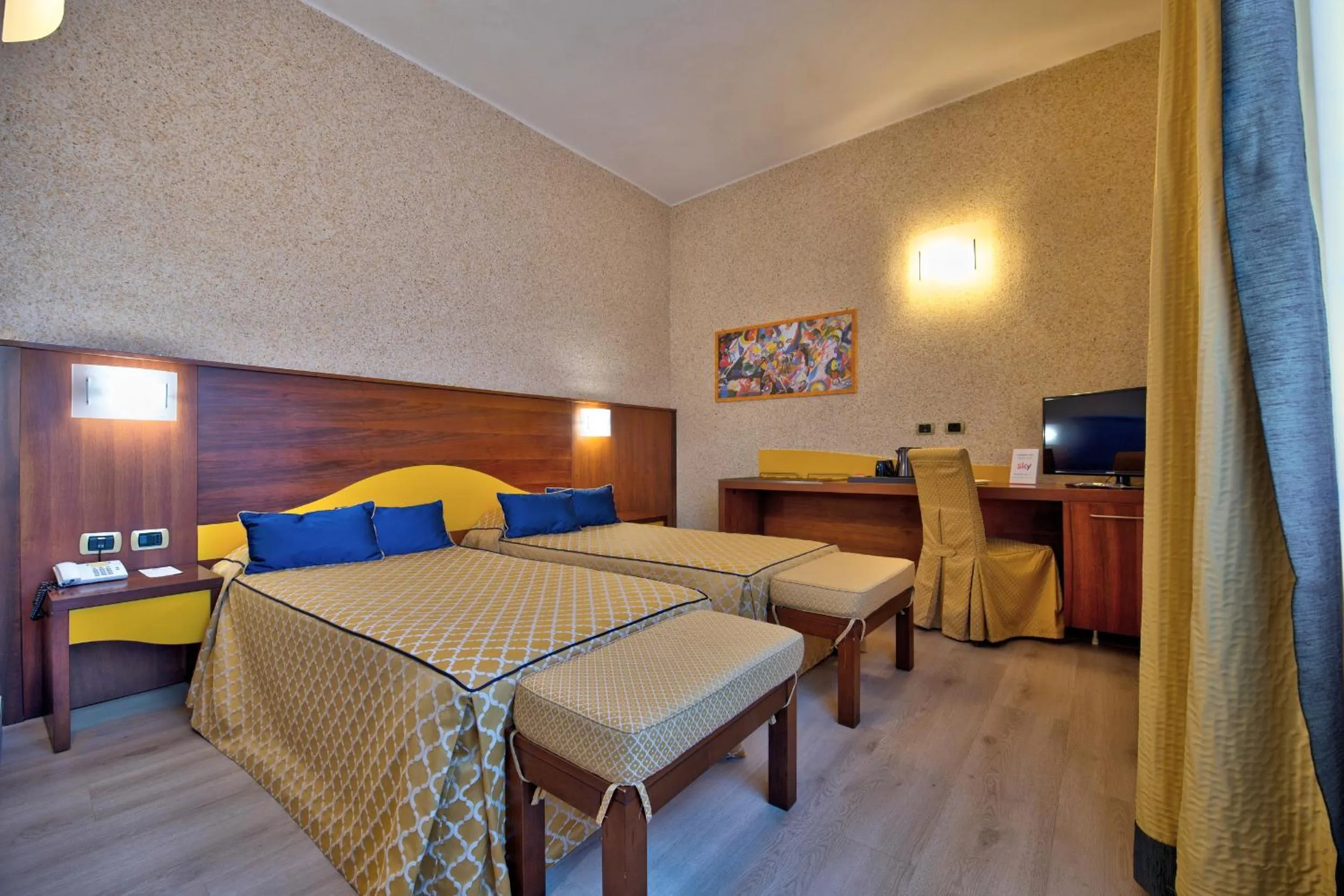 Bed in Central Park Hotel Modena