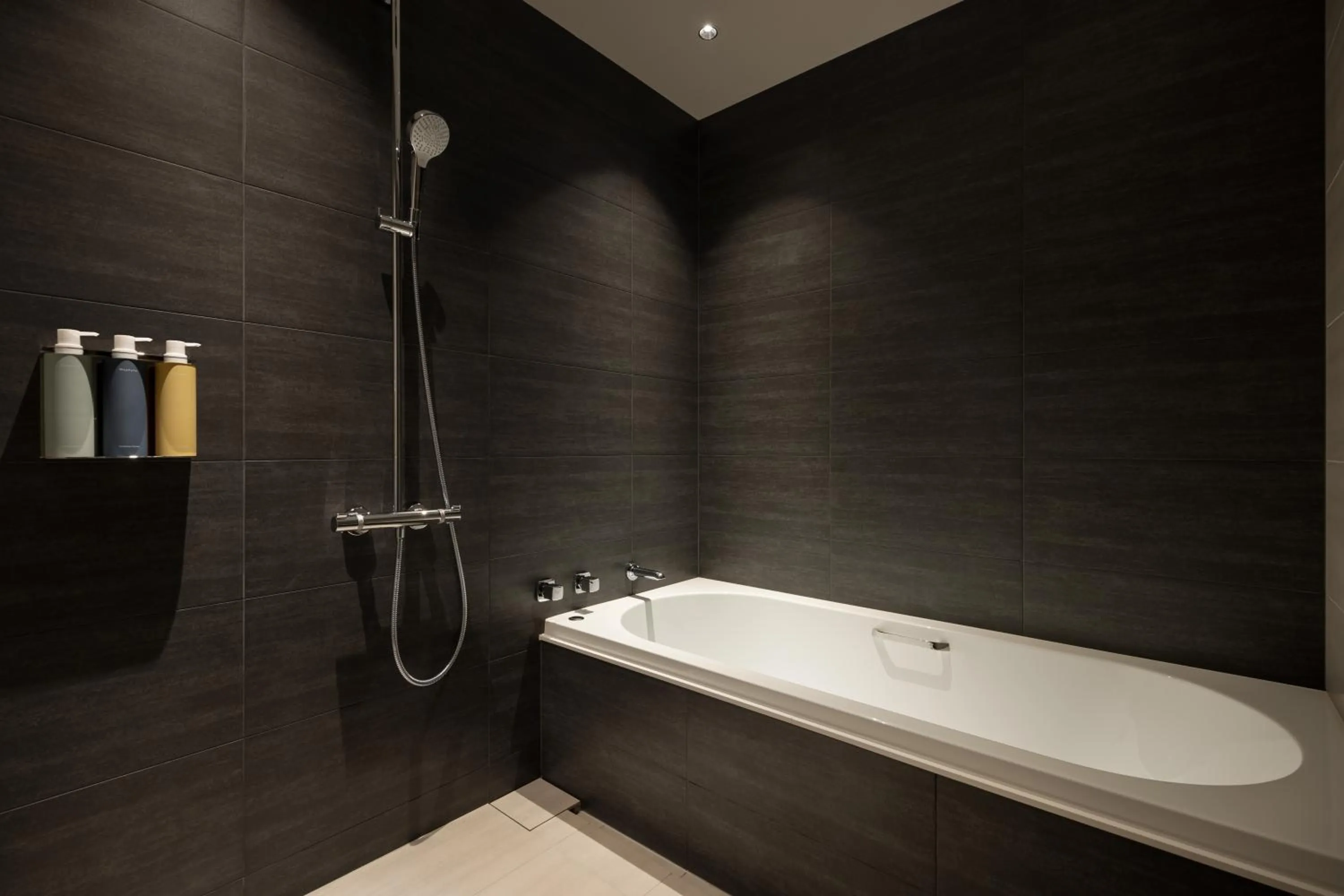 Shower in Fuji Speedway Hotel, in The Unbound Collection by Hyatt