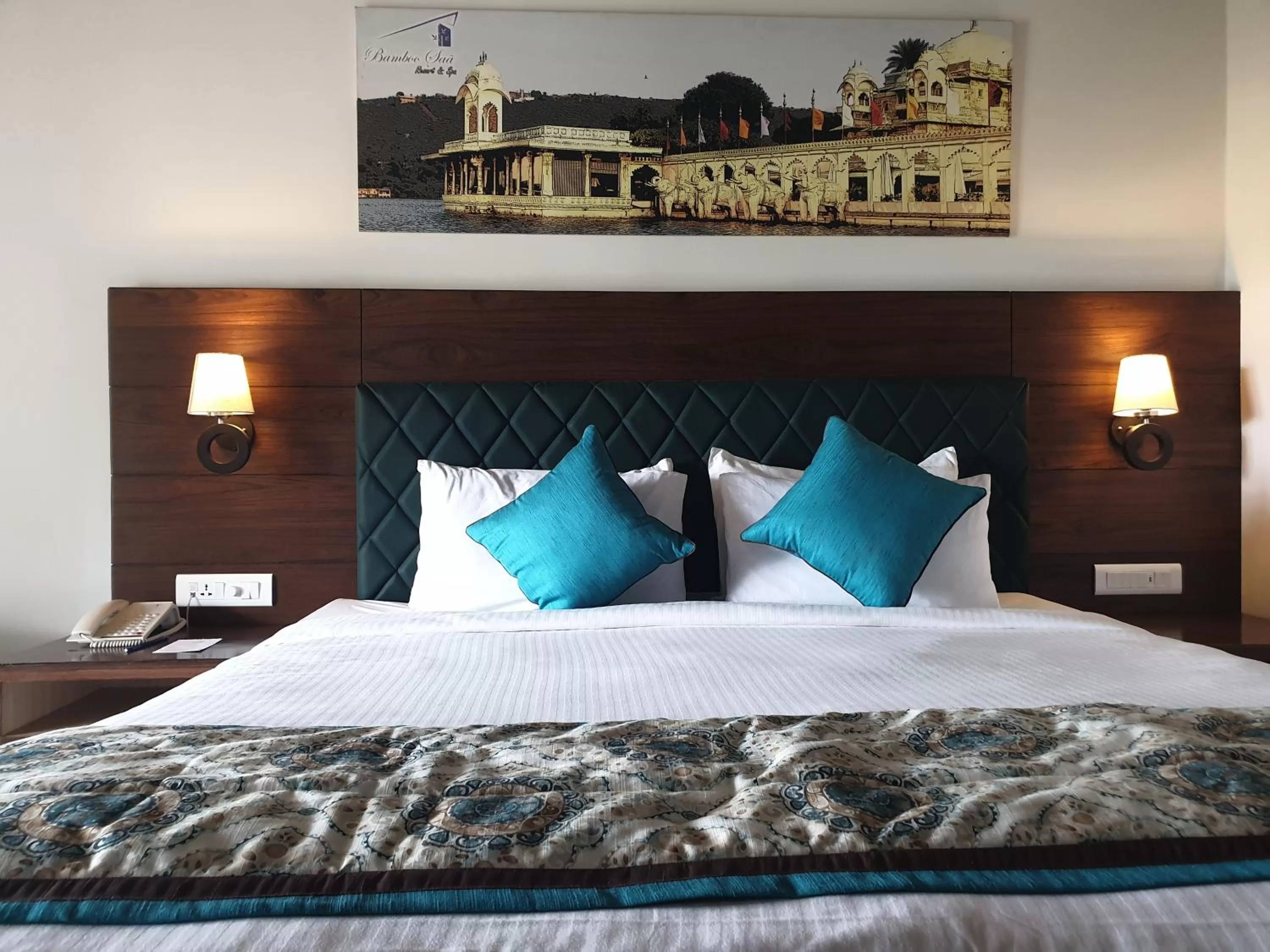 Bed in Bamboo Saa Resort & Spa - Udaipur